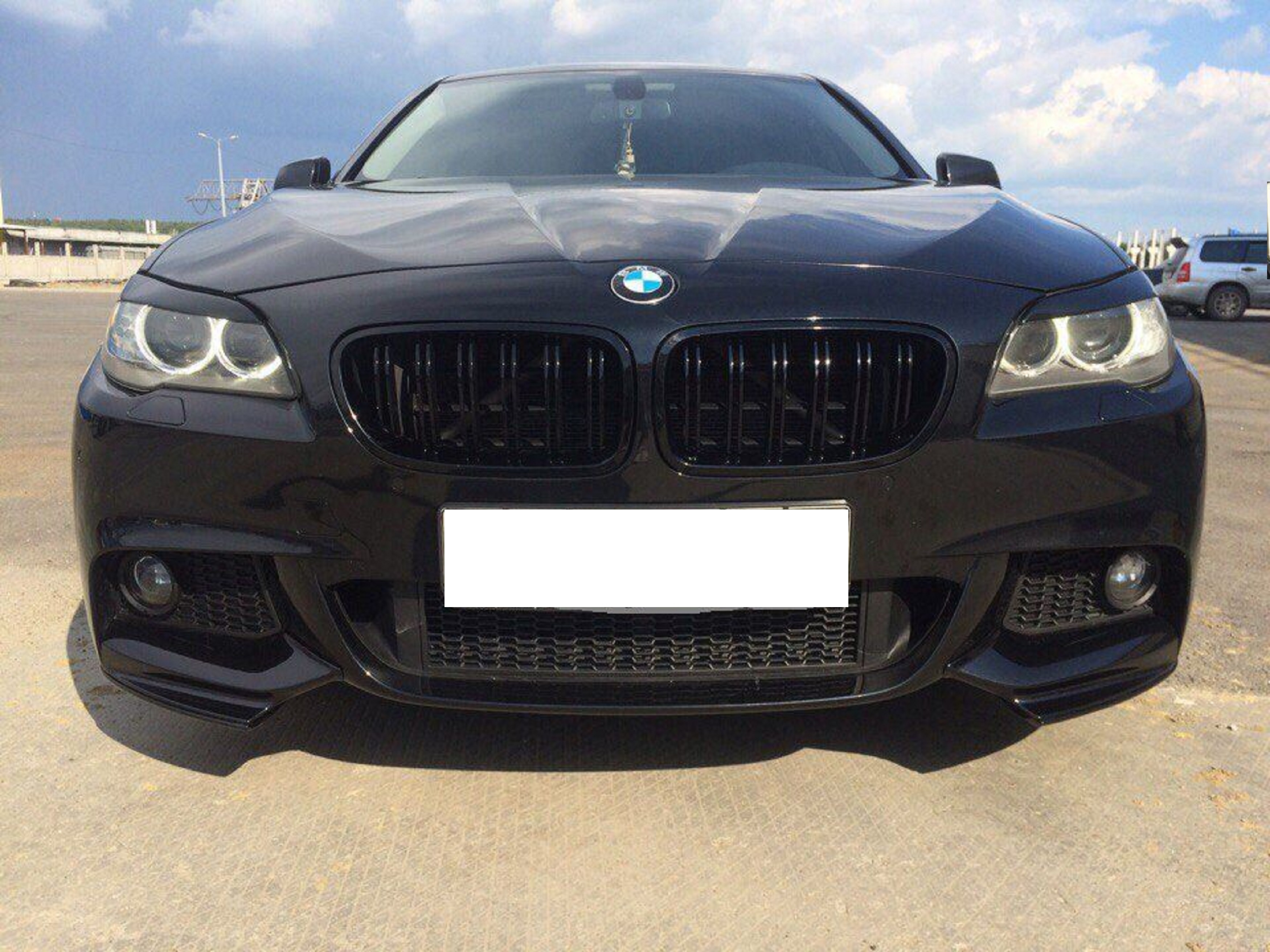Ніздрі Чорний глянець (Подвійні M-Look) на BMW 5 Series F10 / F11 2010-2017 року 4