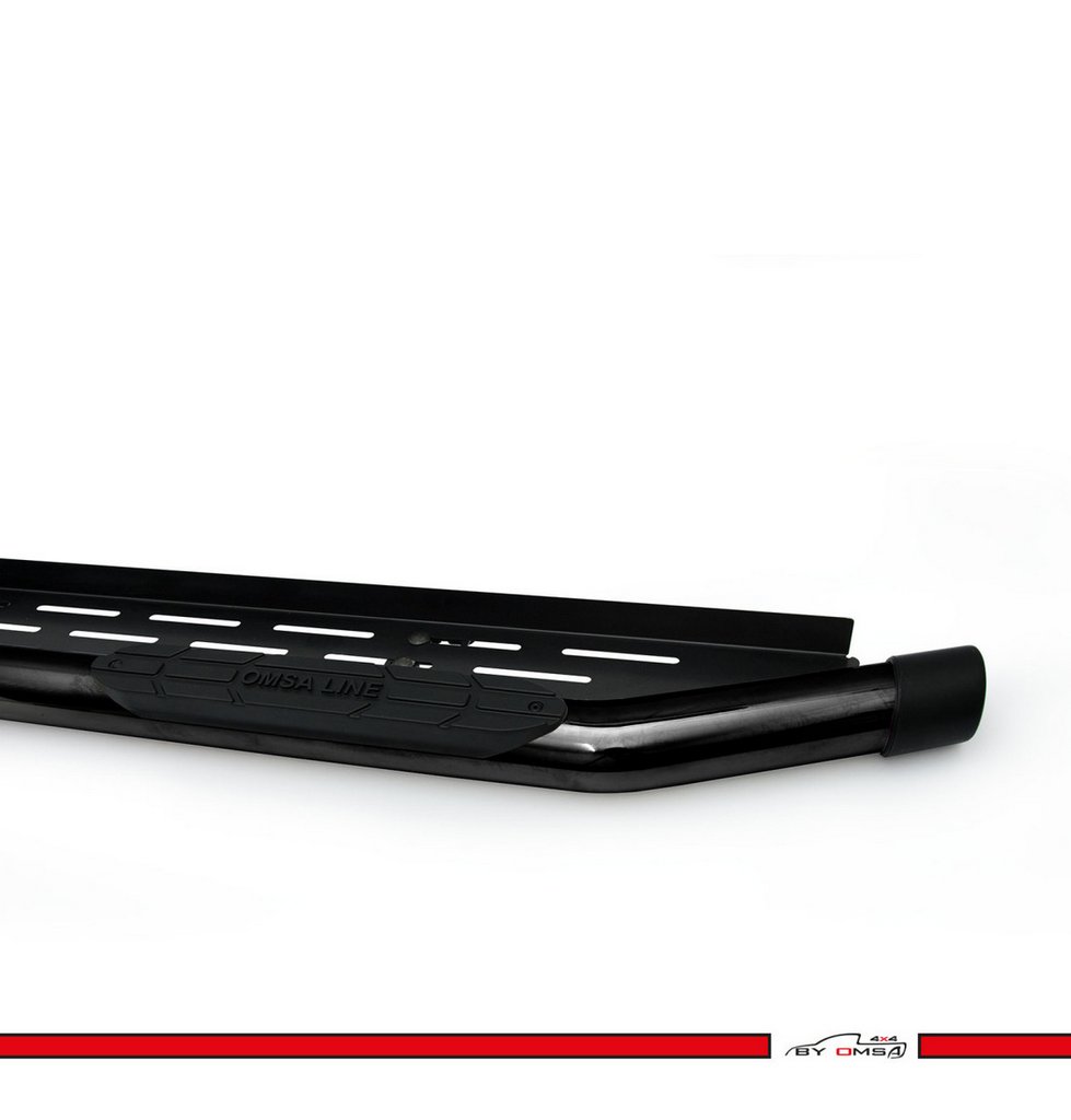 Бокові пороги Almazon Black 76mm (2 шт., метал) 3