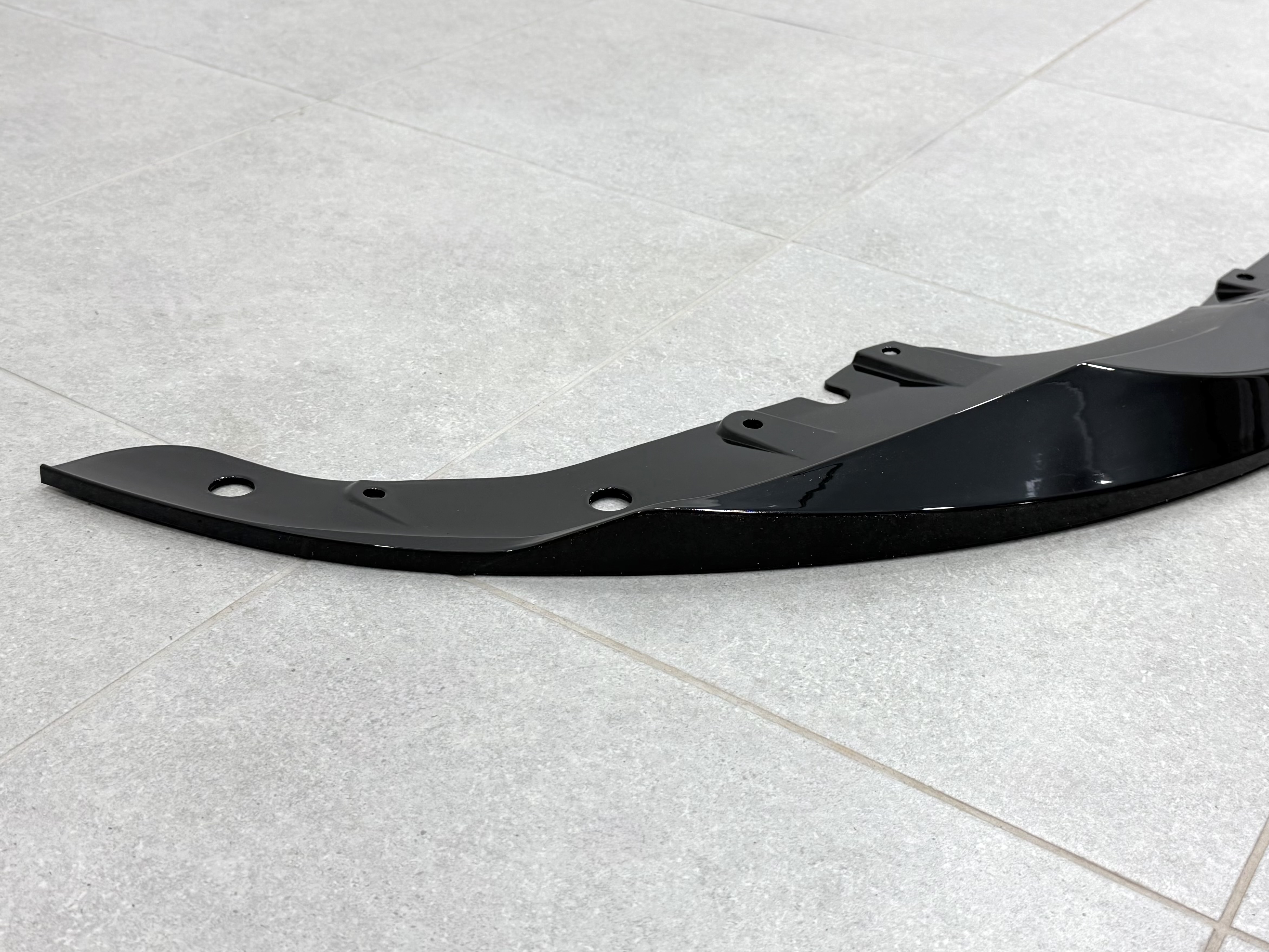 Юбка переднього бампера M-Performance BMW 4 series G22 2020+ ABS пластик, чорний глянець 6