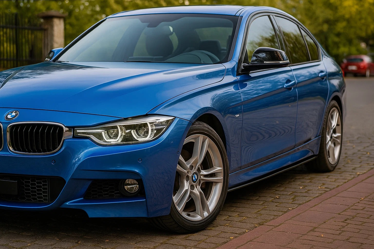Накладки на пороги EuroCap (під M-Sport пороги, чорний глянець) 2