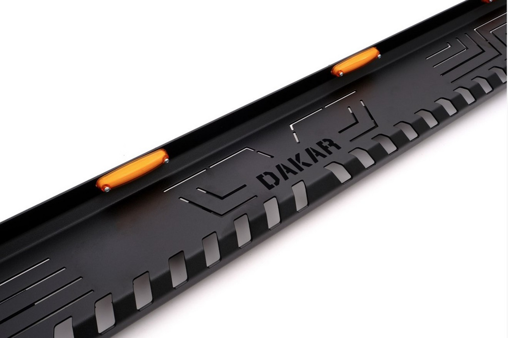 Бокові пороги Dakar V1 з LED (2019+, 2 шт, метал) 2