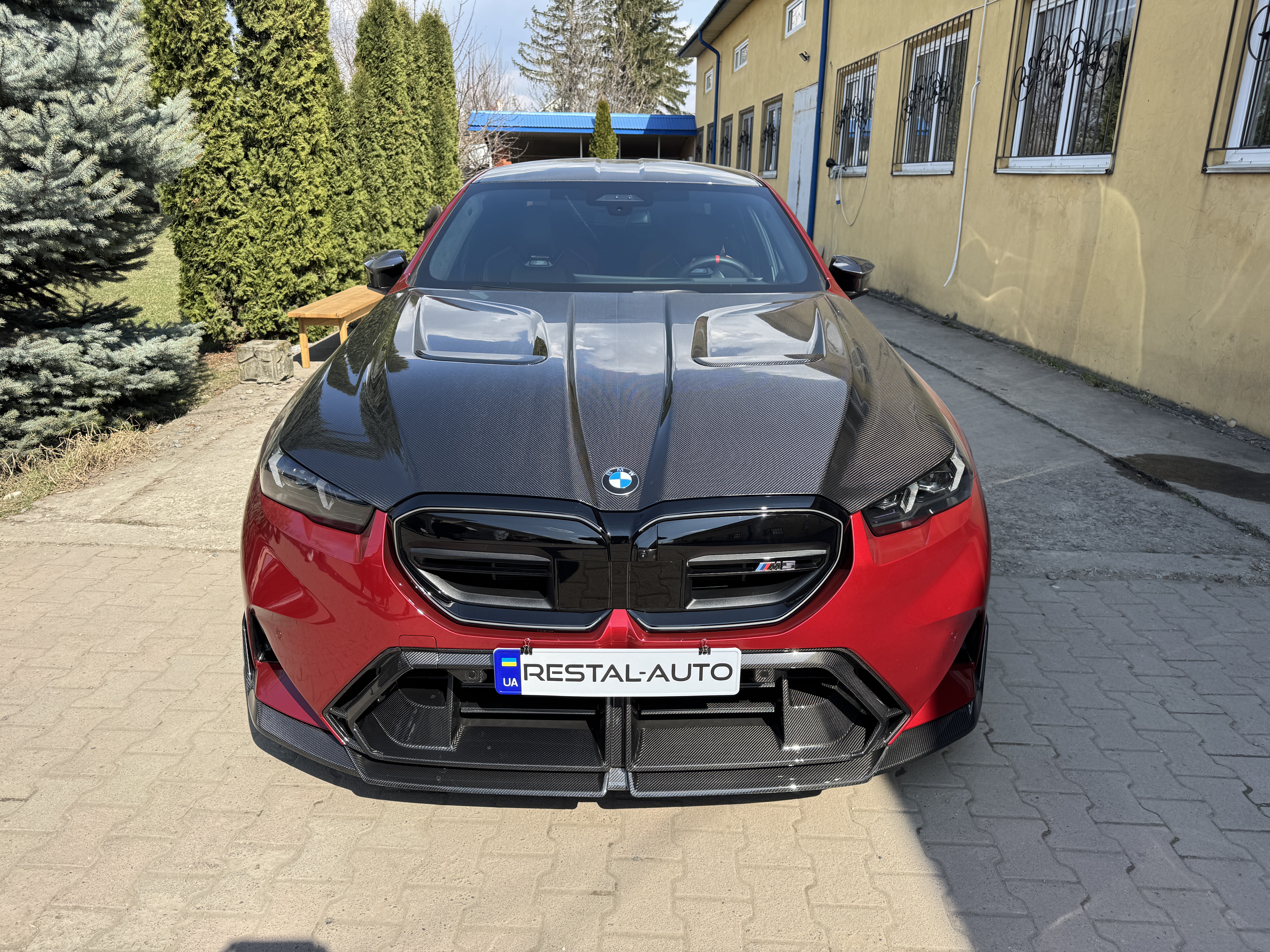 Решітки в бампер (Карбон) V2 на BMW M5 G90 / G99 2024-2026 року 6