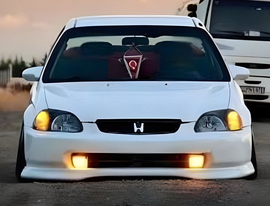 Передня Lip накладка V-1 (чорний глянець)
