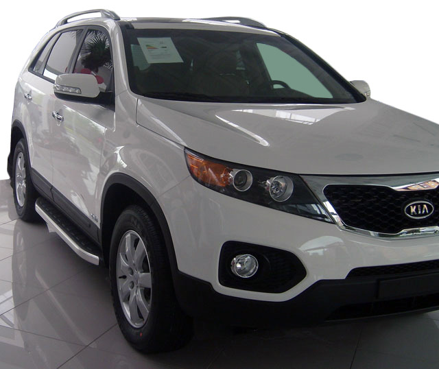 Бокові пороги Fullmond (2 шт., алюм.) 2010-2013