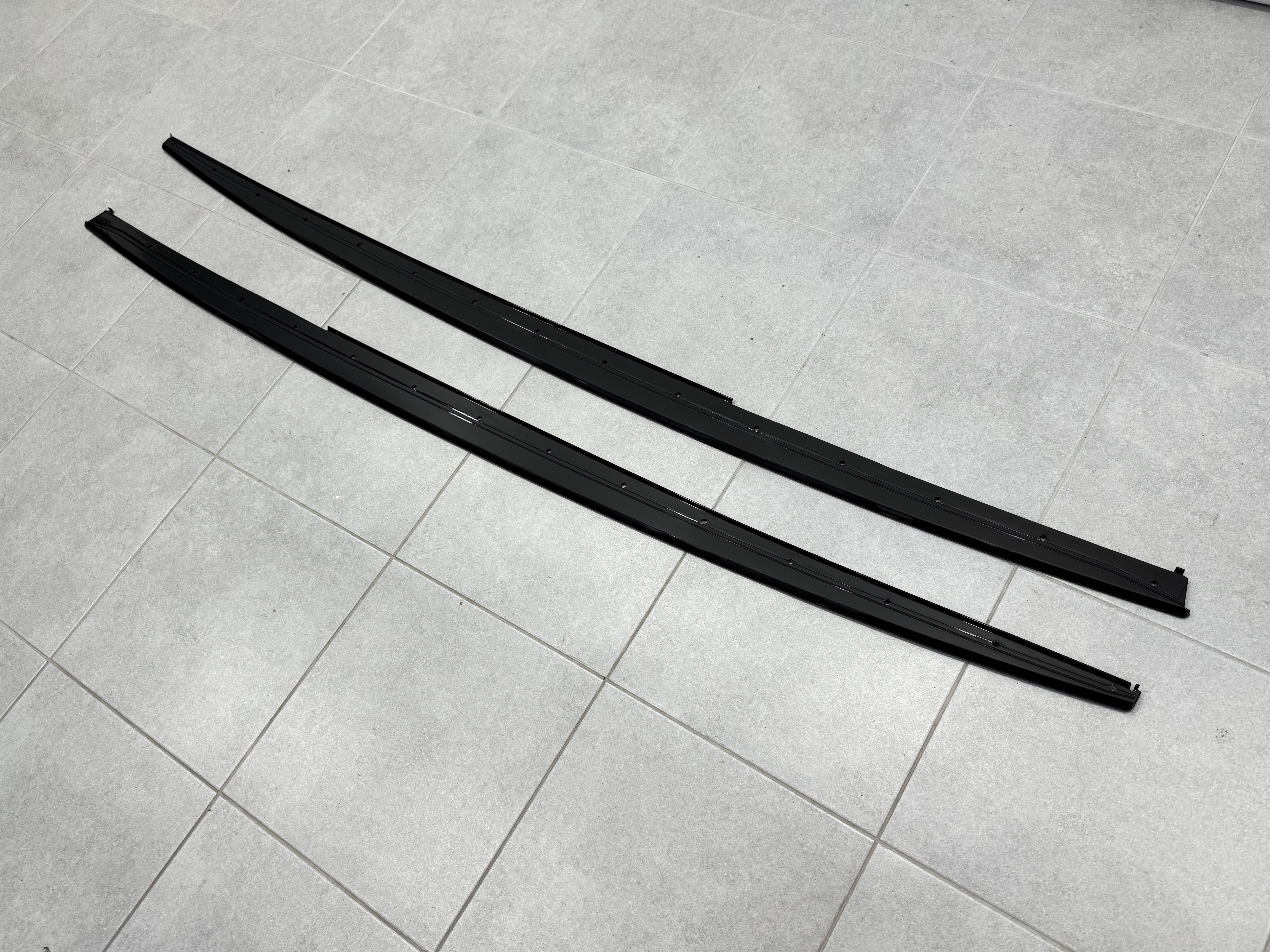 Леза під пороги M-Perfomance BMW 3 series F30 F31 2012-2018 2шт. чорний глянець 3
