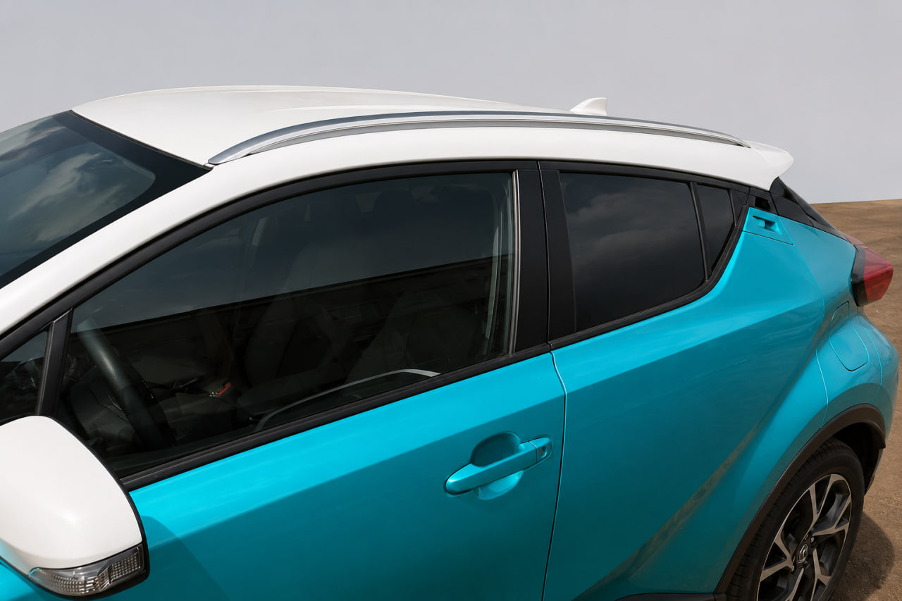 Інтегровані рейлінги сірі OEM (ABS-пластик, установка на клей) 2