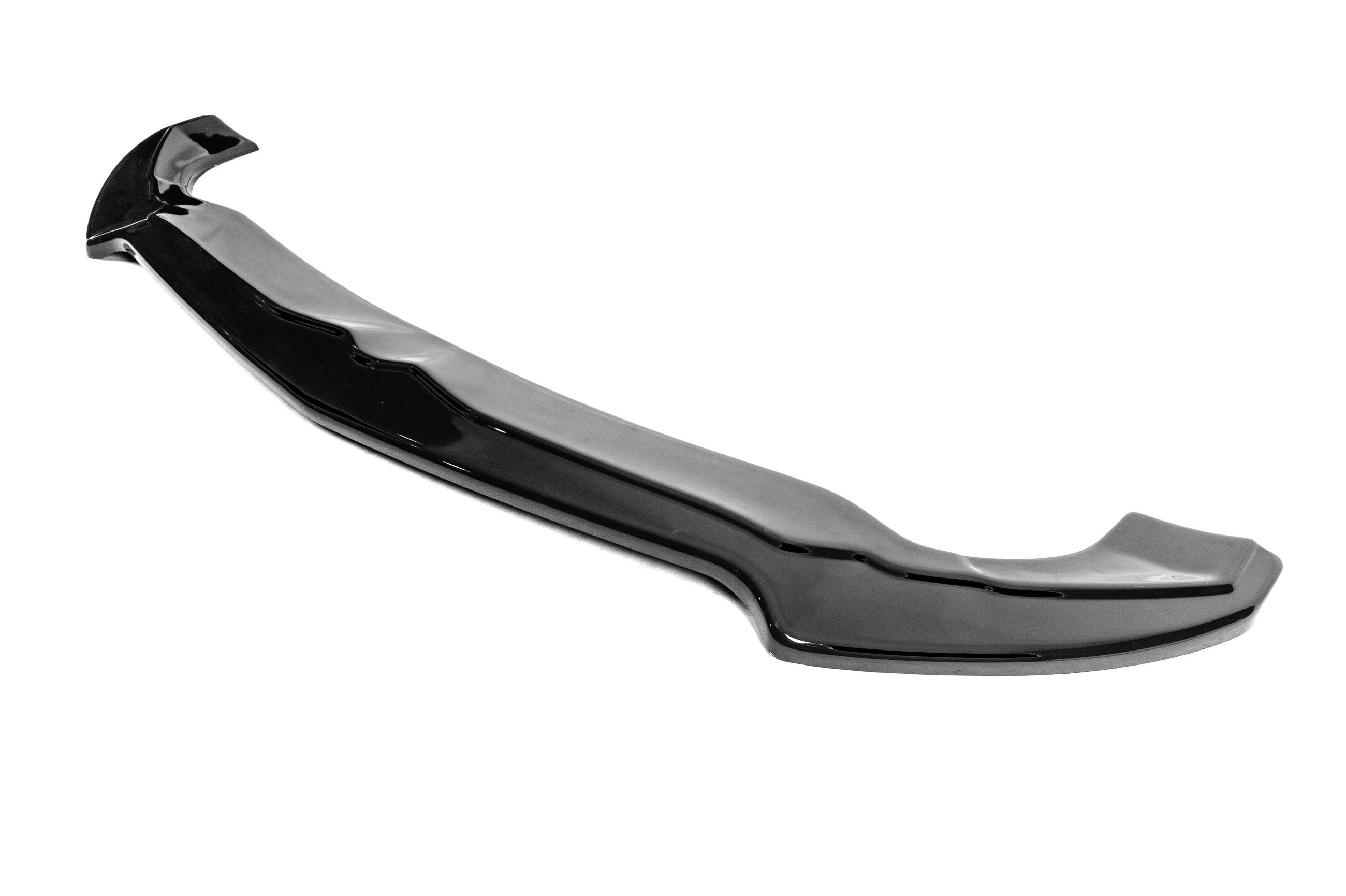 Передня Lip накладка V-1 (ABS, чорний глянець) 4