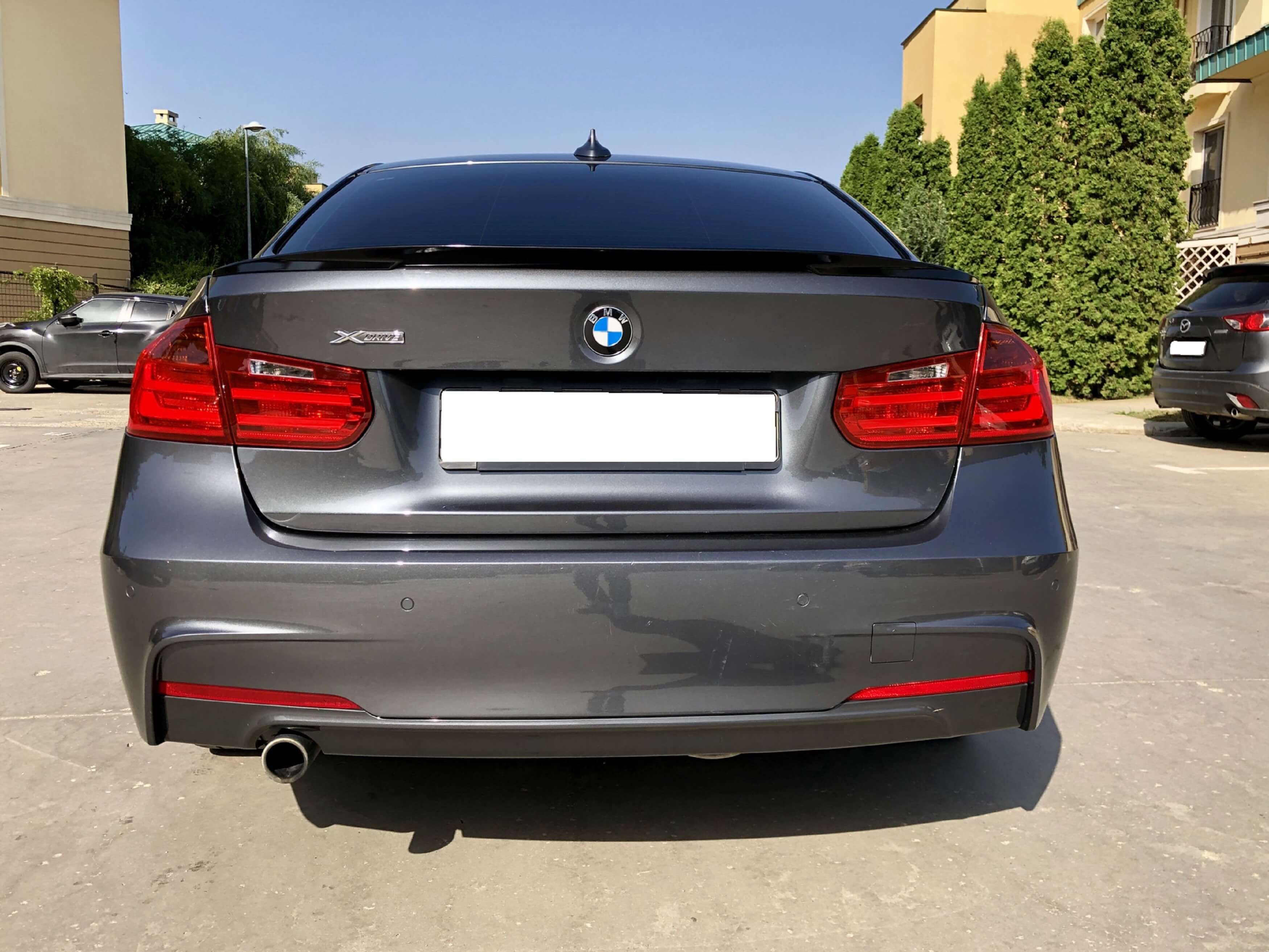 Спойлер Чорний глянець (стиль M-Performance) на BMW 3 Series F30 / F31 2011-2018 року 6