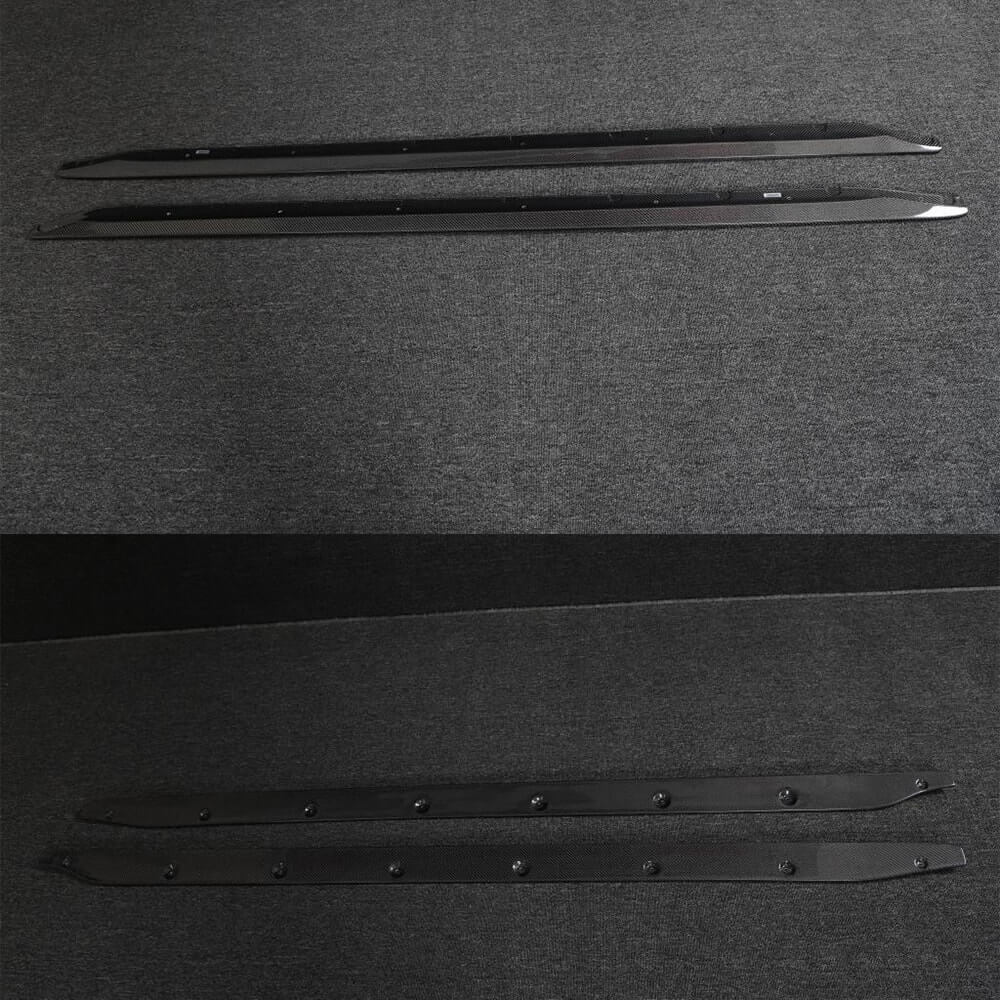 Накладки на пороги V3 (для G80, Карбон) 2