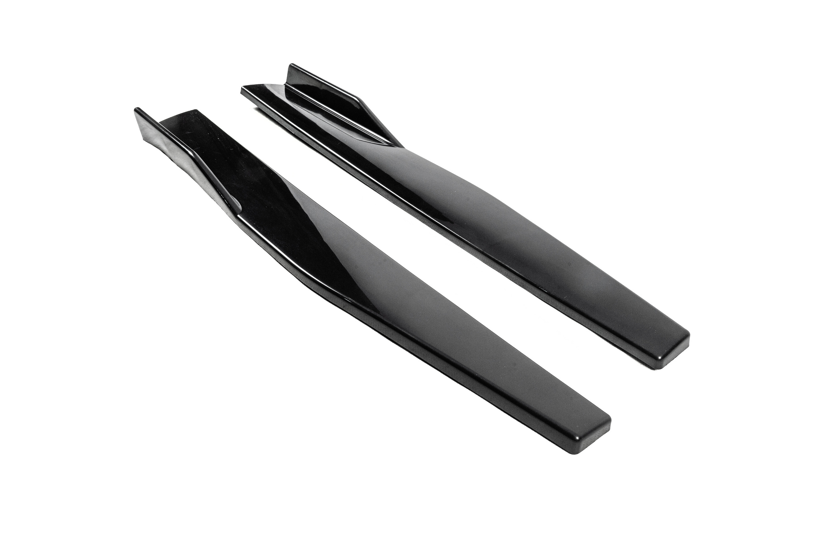 Універсальна накладки на бокові пороги Aero Black (чорний глянець) 5