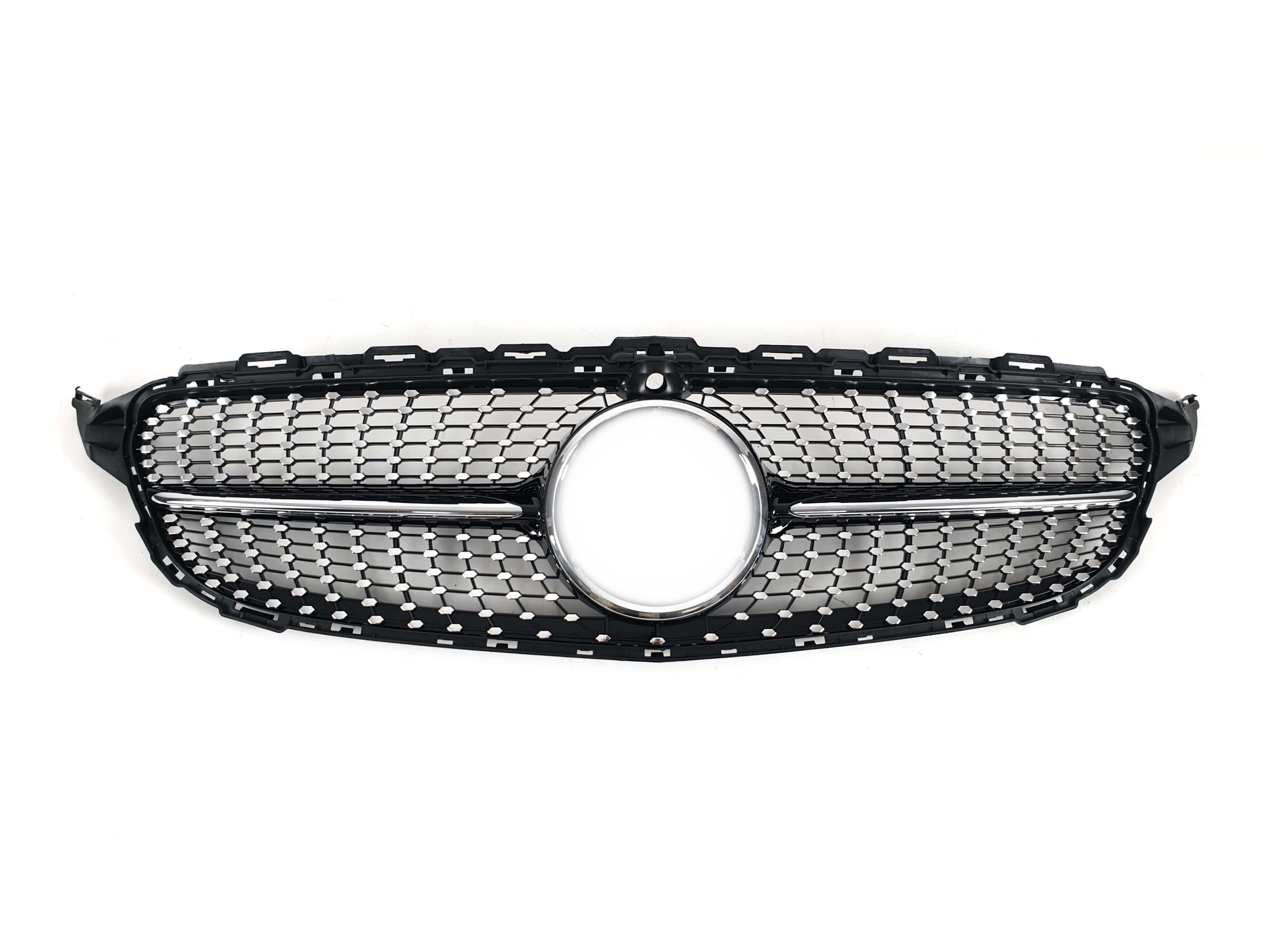 Решітка радіатора Diamond Black (з місцем під камеру) на Mercedes-Benz C-Class W205 2014-2018 року
