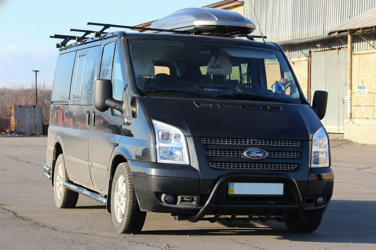 Кенгурятник WT003 Black (2006-2014, нерж.)