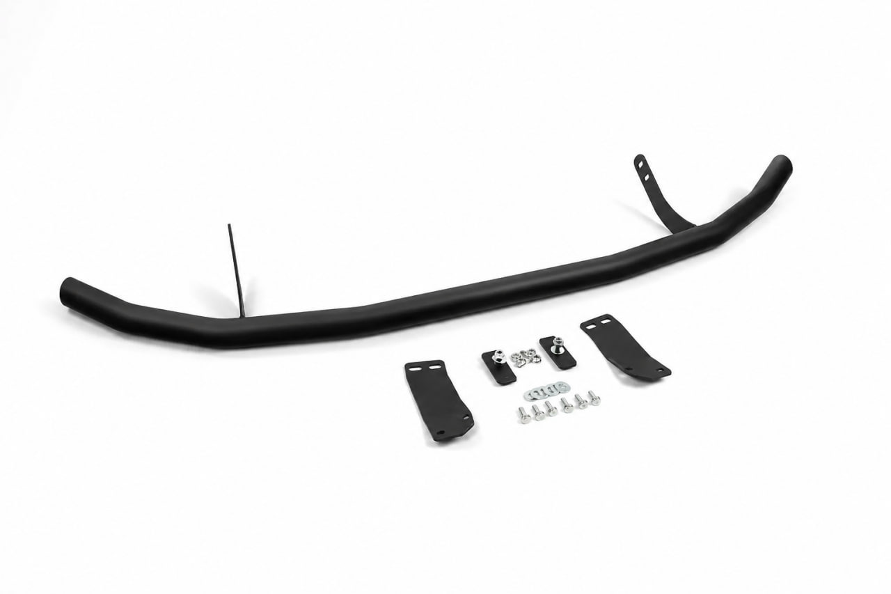 Передній захист ST008 Black (нерж)