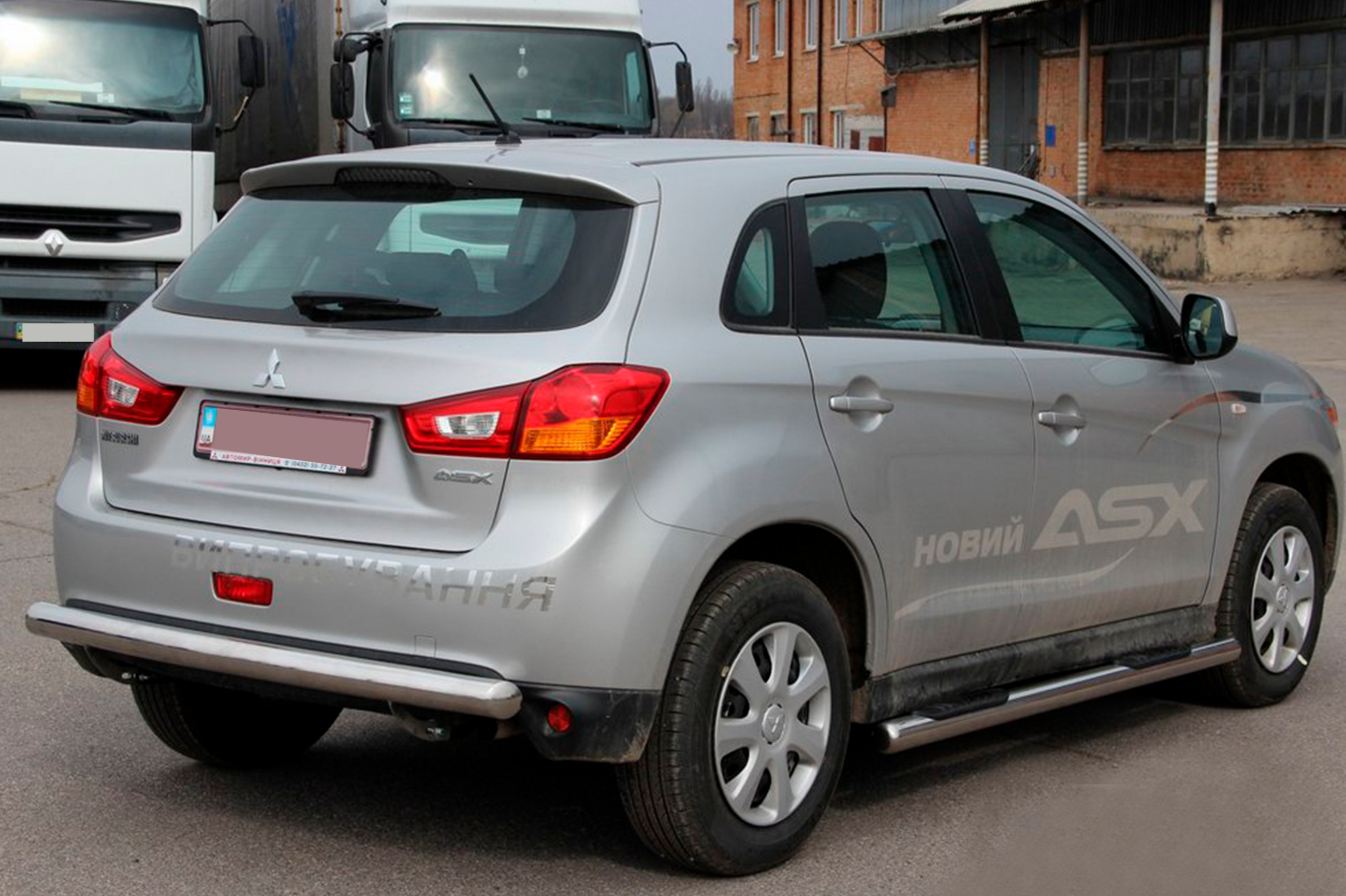 Бічні труби BB002 (2 шт., нерж.) 4