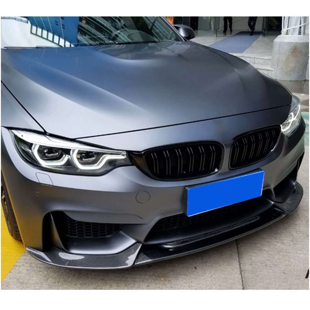 Накладка на передній бампер Lip V10 (для F80, Карбон) 2