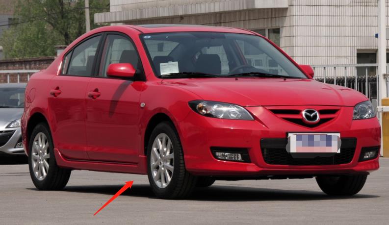 Бризковики Mazda 3 СЕДАН З ПОРОГАМИ 2006-2008, комплект 4шт. 5