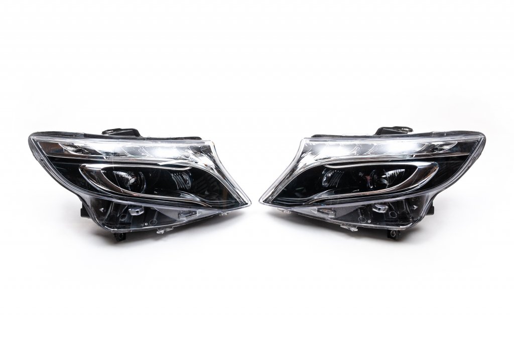 Передні фари V-class дизайн LED (для Vito, 2 шт) 5