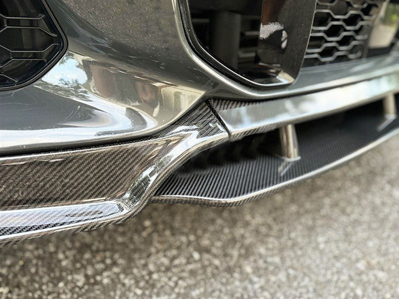 Накладка на передній бампер Carbon V1 (для M-Sport, 2018-2022) 3
