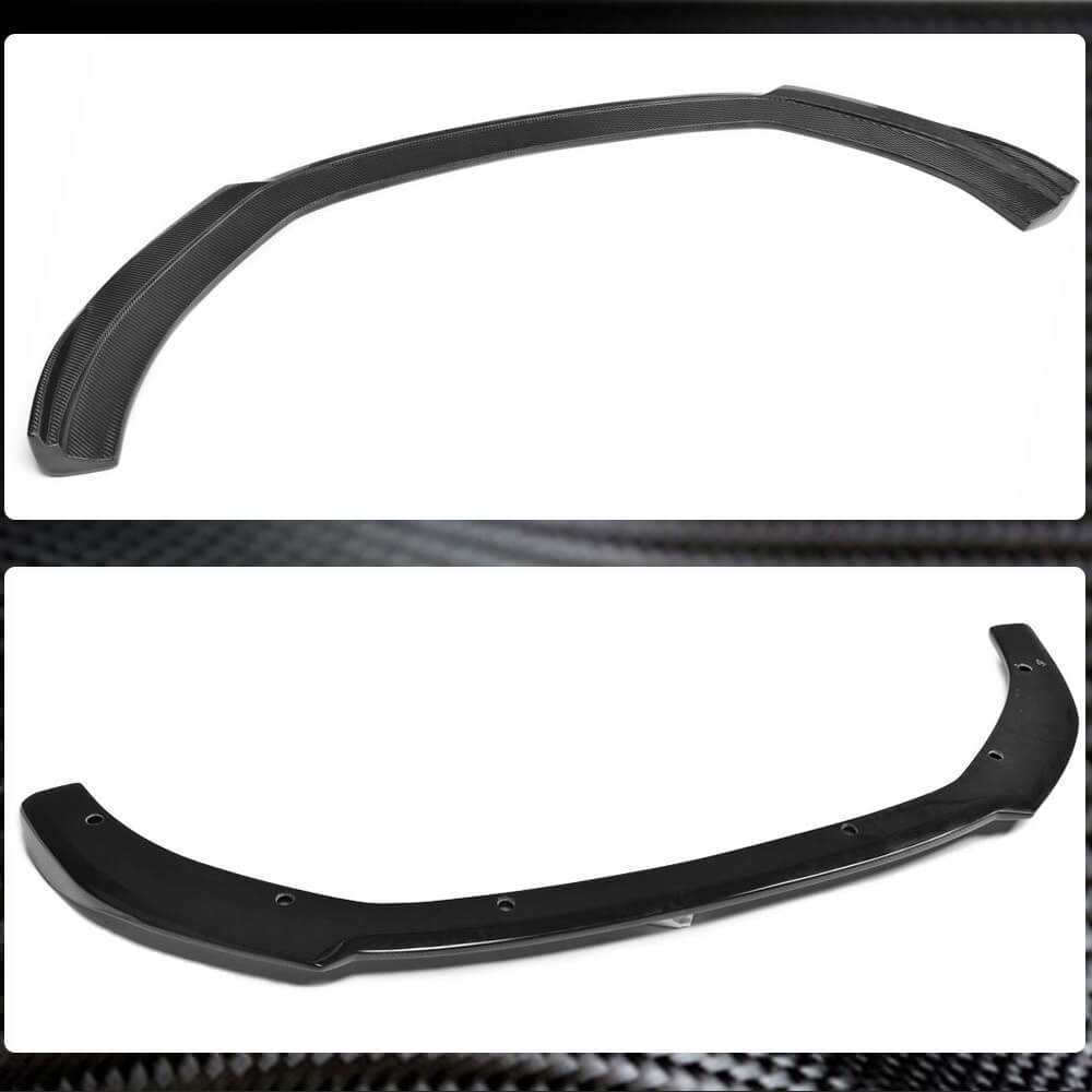 Накладка на передній бампер Lip V1 (для Base 2012-2016 Sedan, Карбон) 4