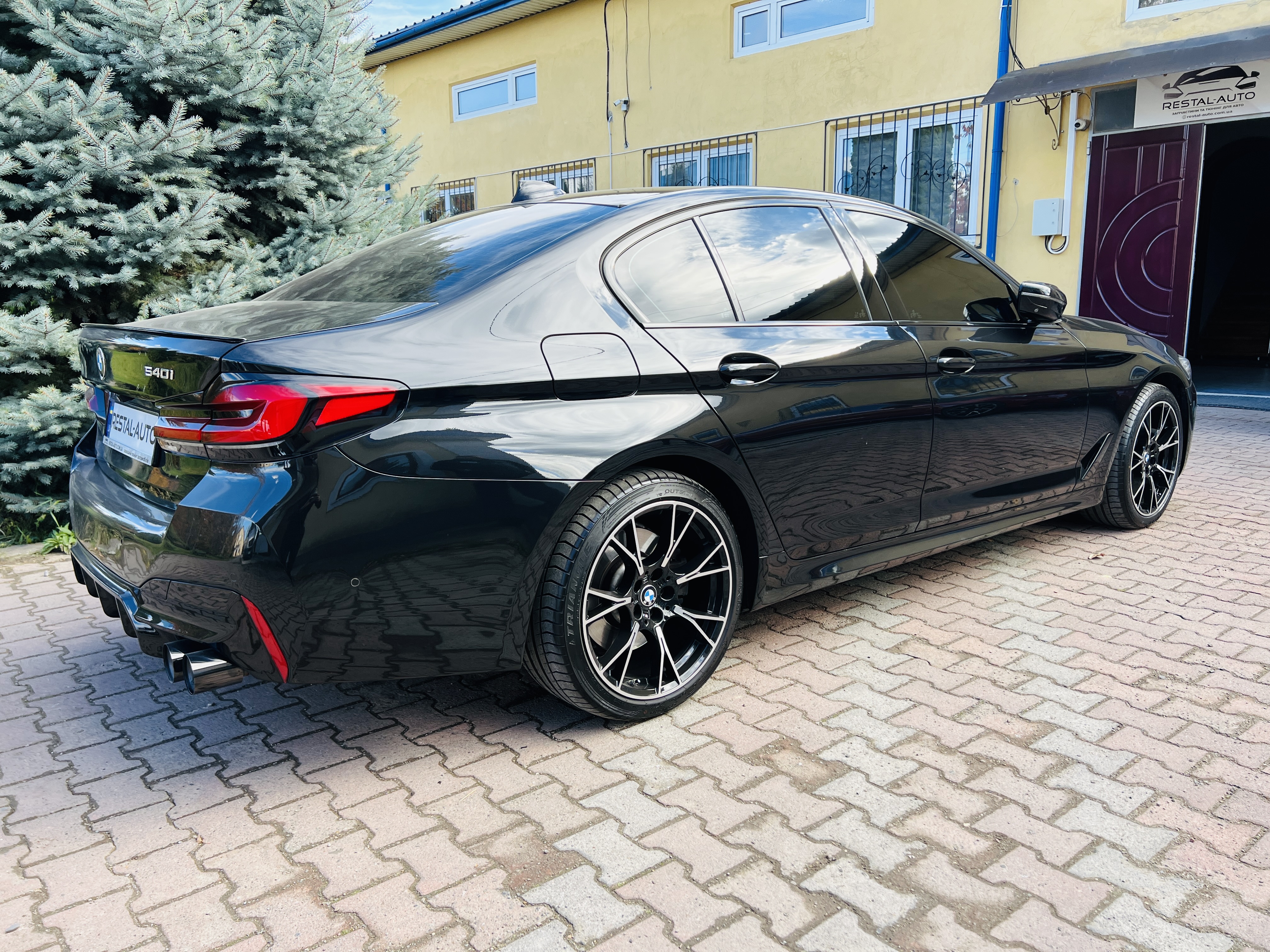 R19 Chrome Black (різноширокі) Диски на BMW 5 Series G60 / G61 2023-2025 року 5