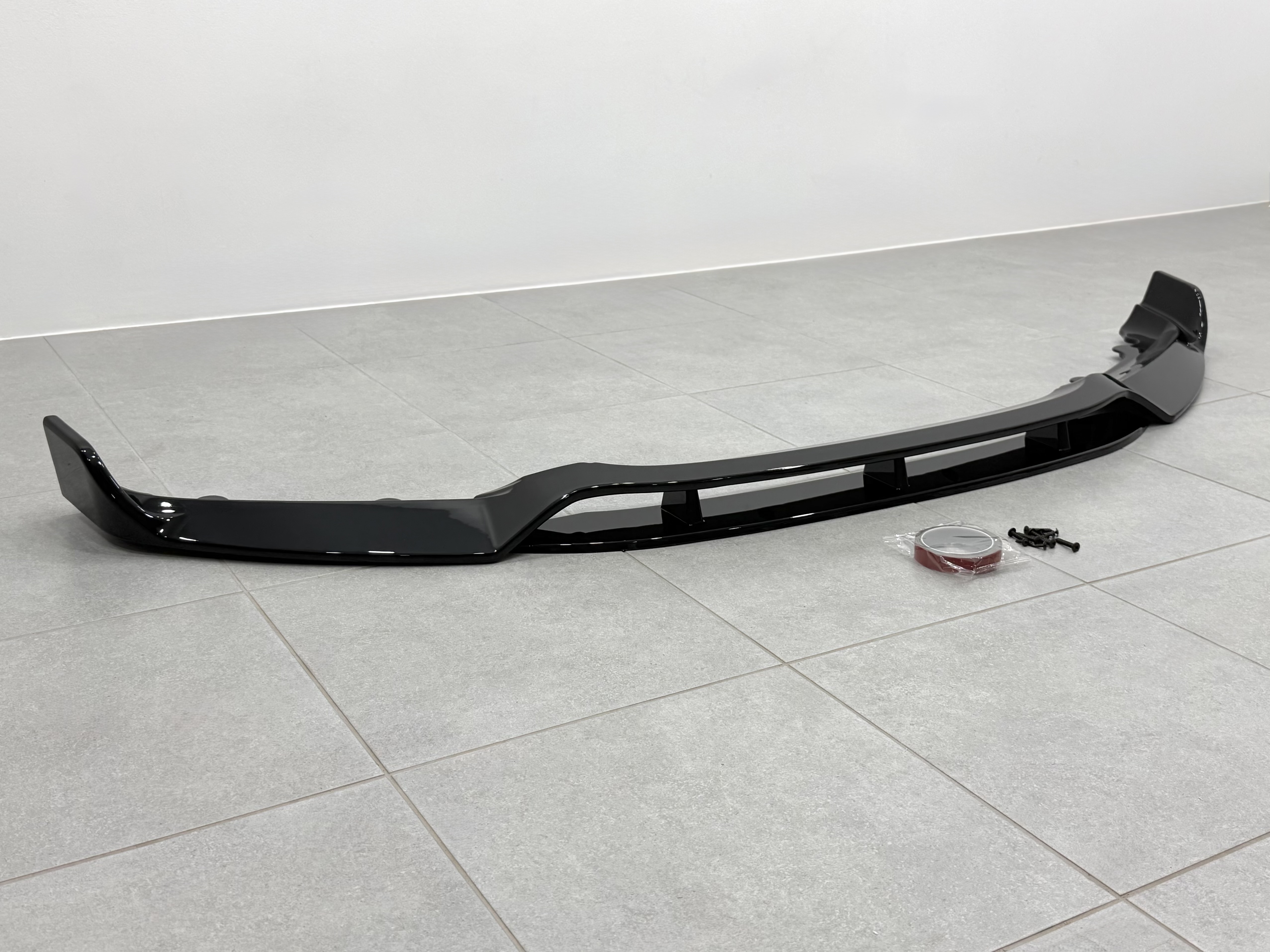 Юбка переднього бампера Paradigma BMW X6 F16 2013-2018, чорний глянець 5