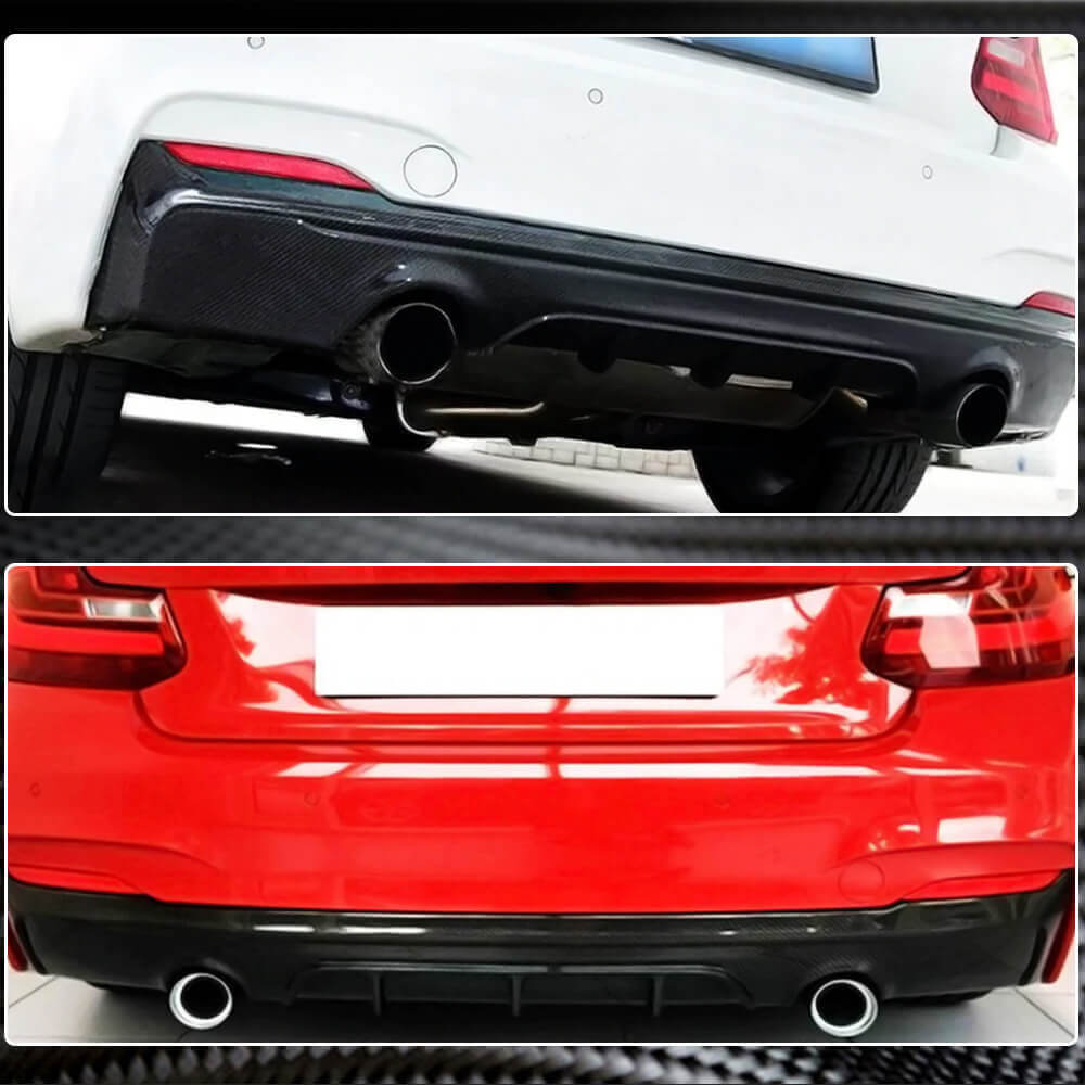 Дифузор заднього бампера V1 (для F22/F23 M-Sport, Карбон) 4