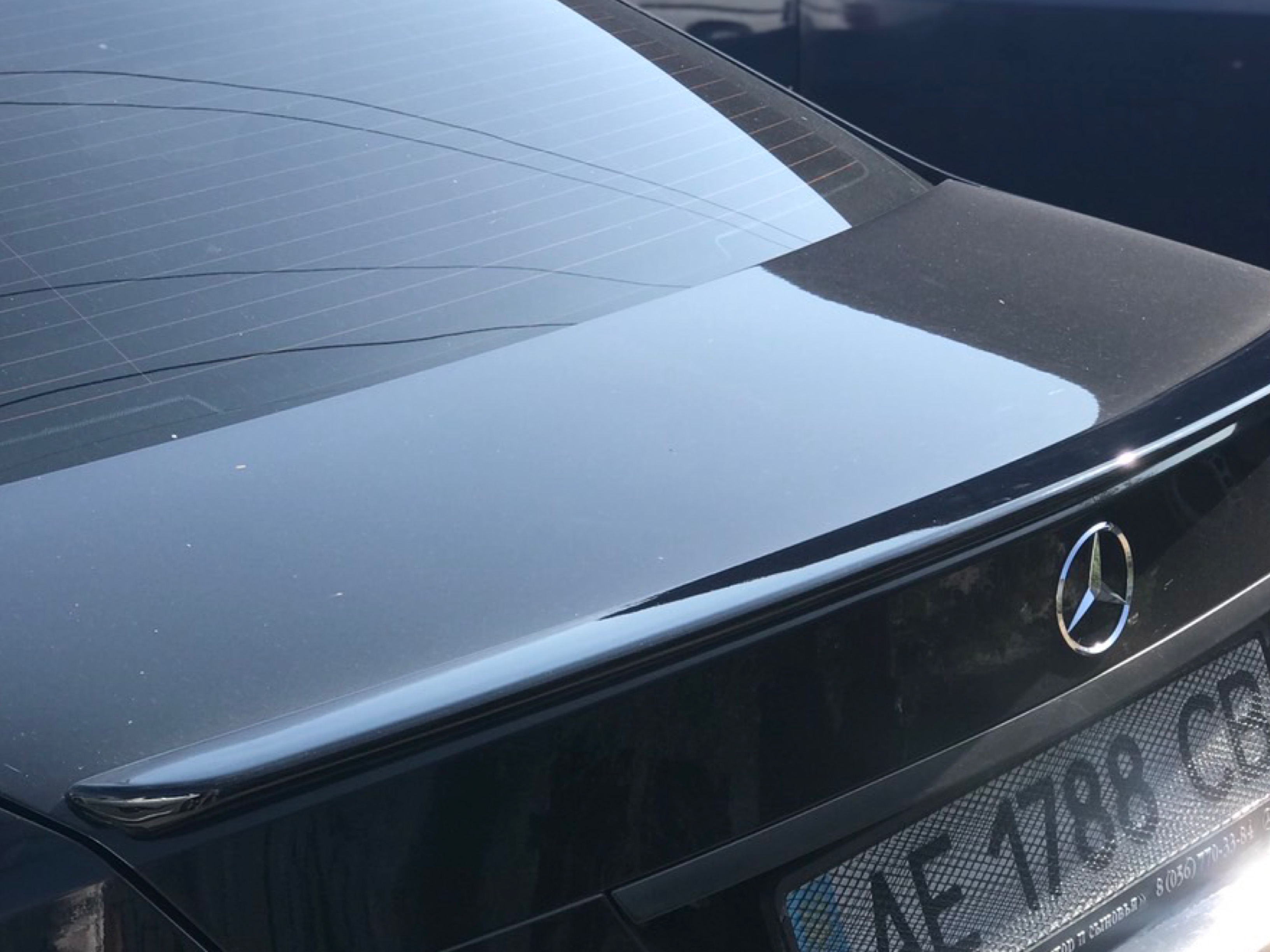 Спойлер ліп на багажник Mercedes-Benz C-class W204 2007-2014 ABS пластик під фарбування 4