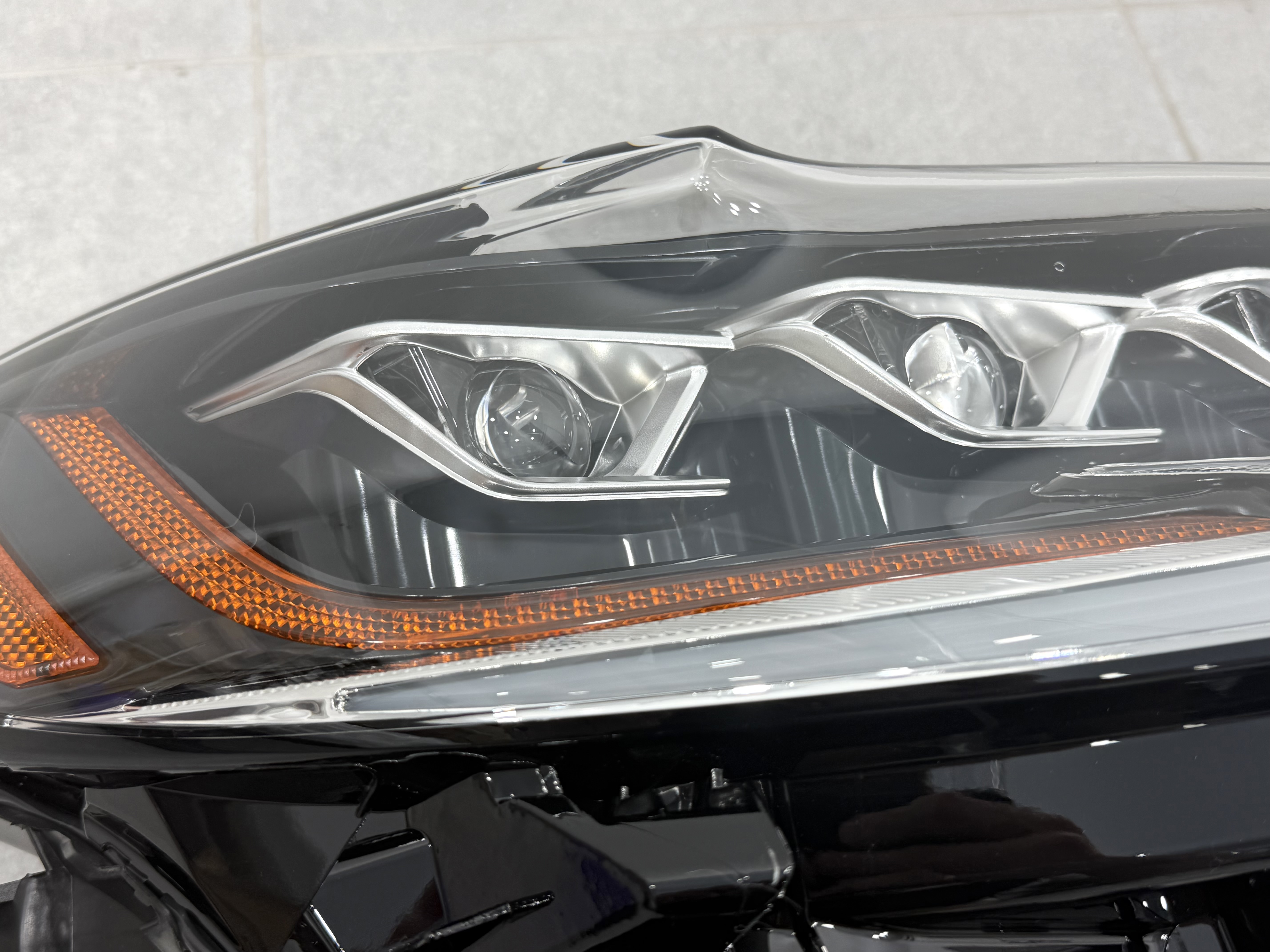 Full LED фари 3 лінзи Lexus ES рестайлінг 2015-2018 4