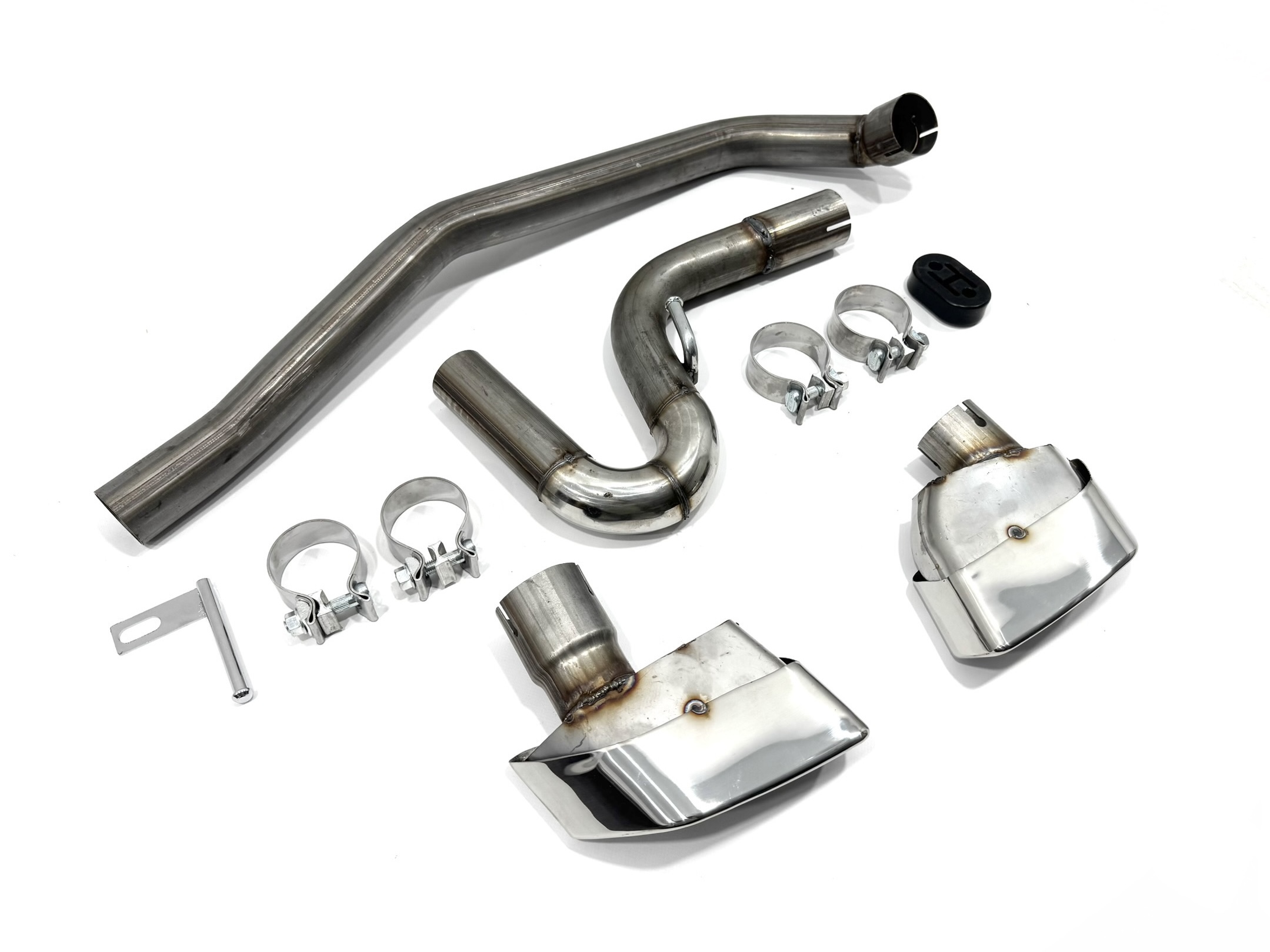 Вихлопні труби з насадками CHROME M Paket для BMW F10 2010-2016 у стилі G30