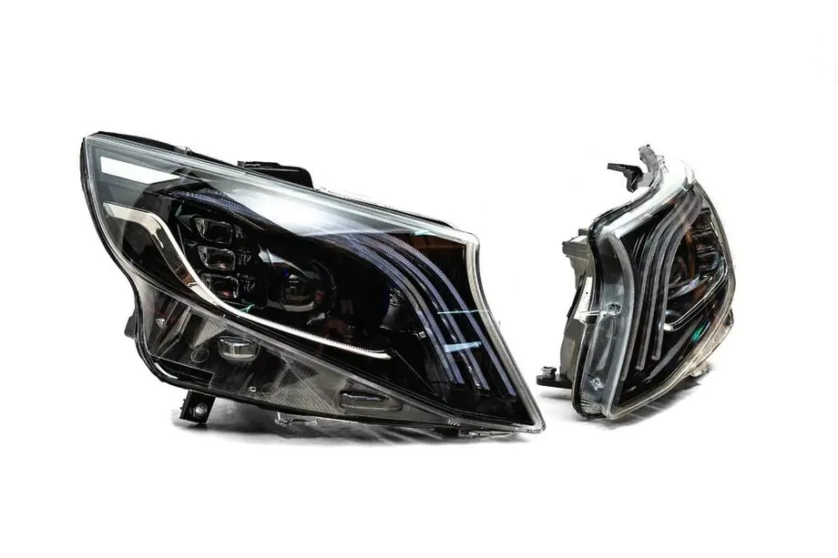 Передні фари Maybach-дизайн LED (для V-class, 2 шт) 4