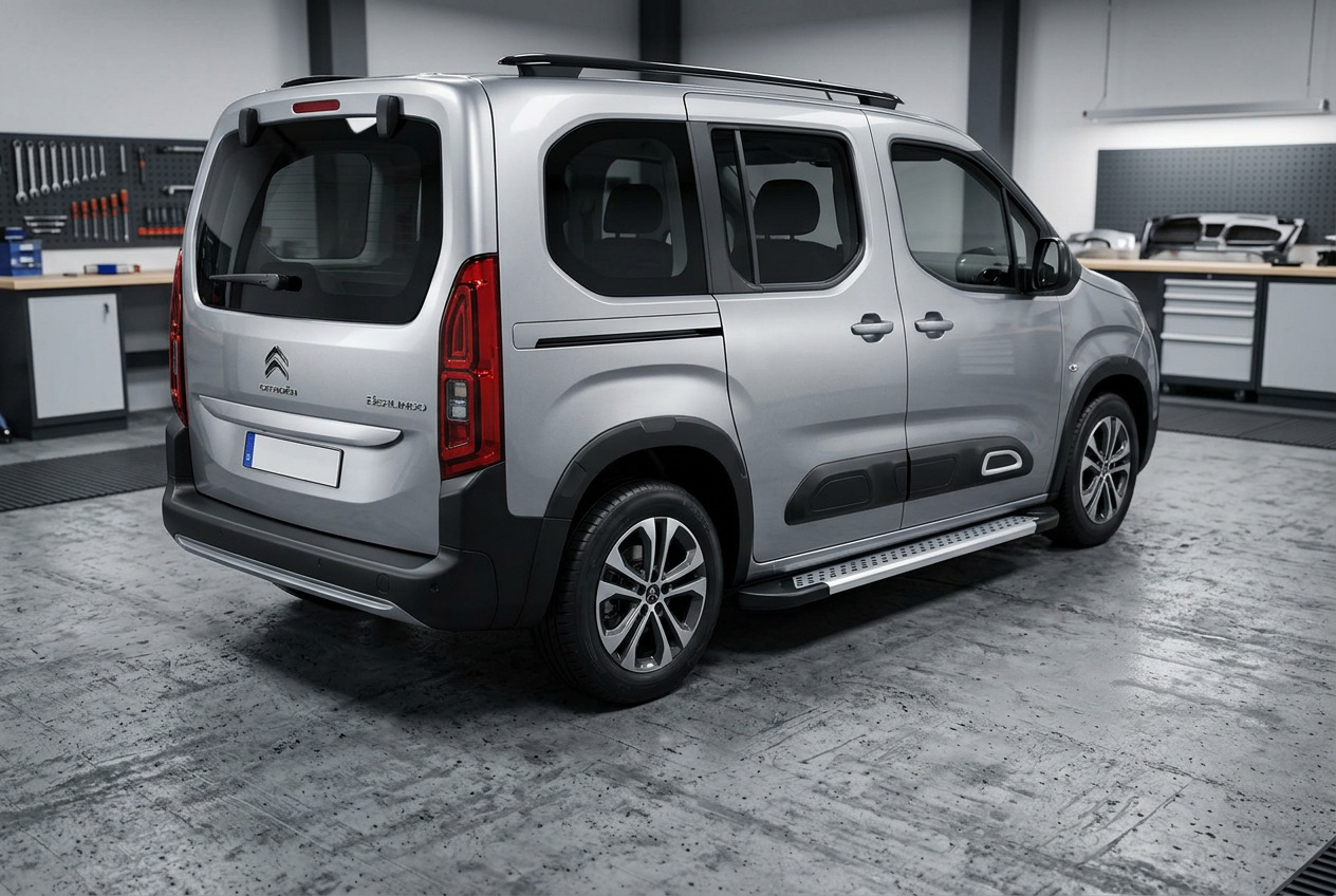 Бокові пороги New Vision Grey (2 шт., алюміній) Довга база