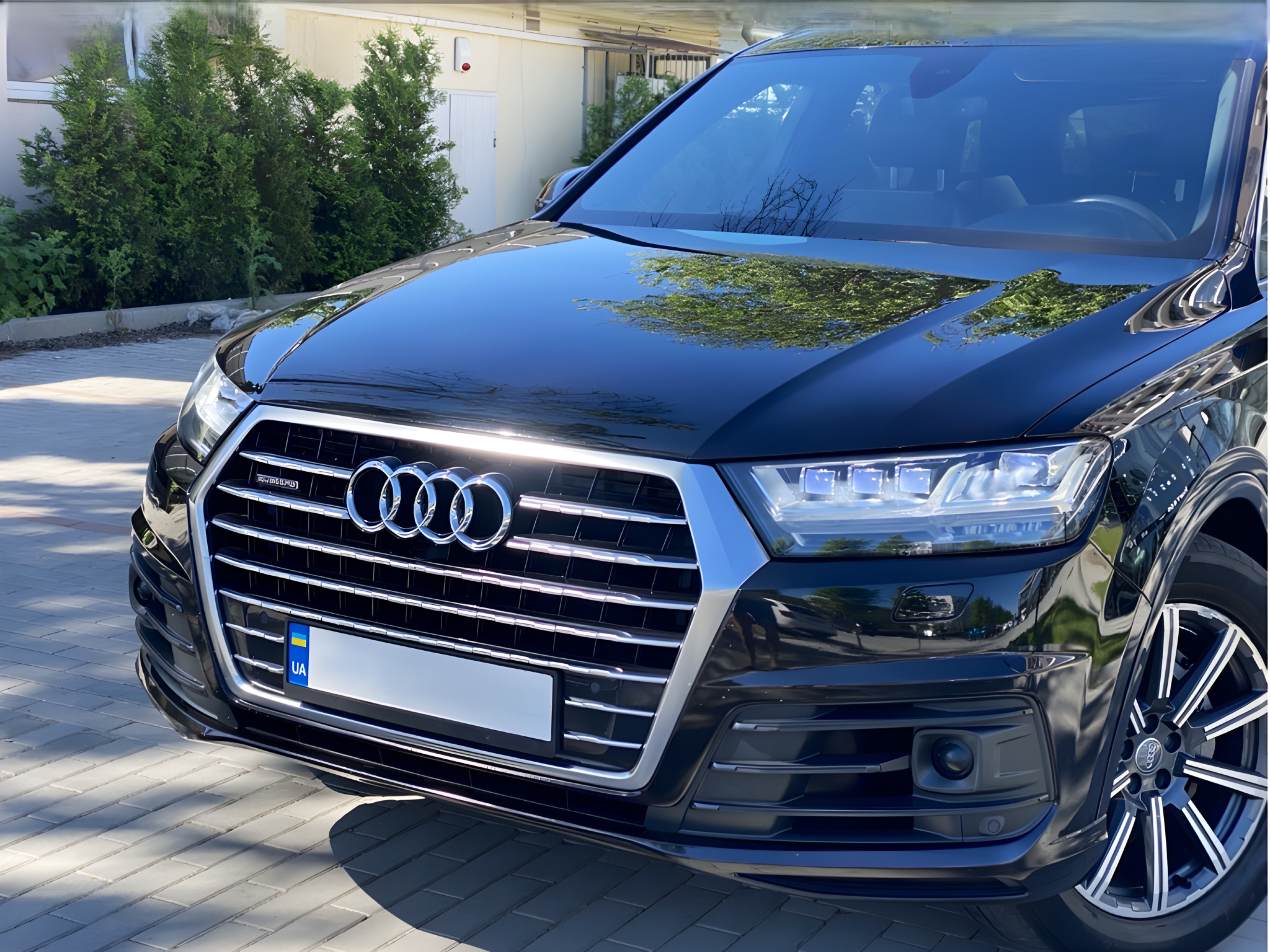 Бампер передній у зборі S-Line ПІД РАДАРИ Audi Q7 4M 2015-2019 2