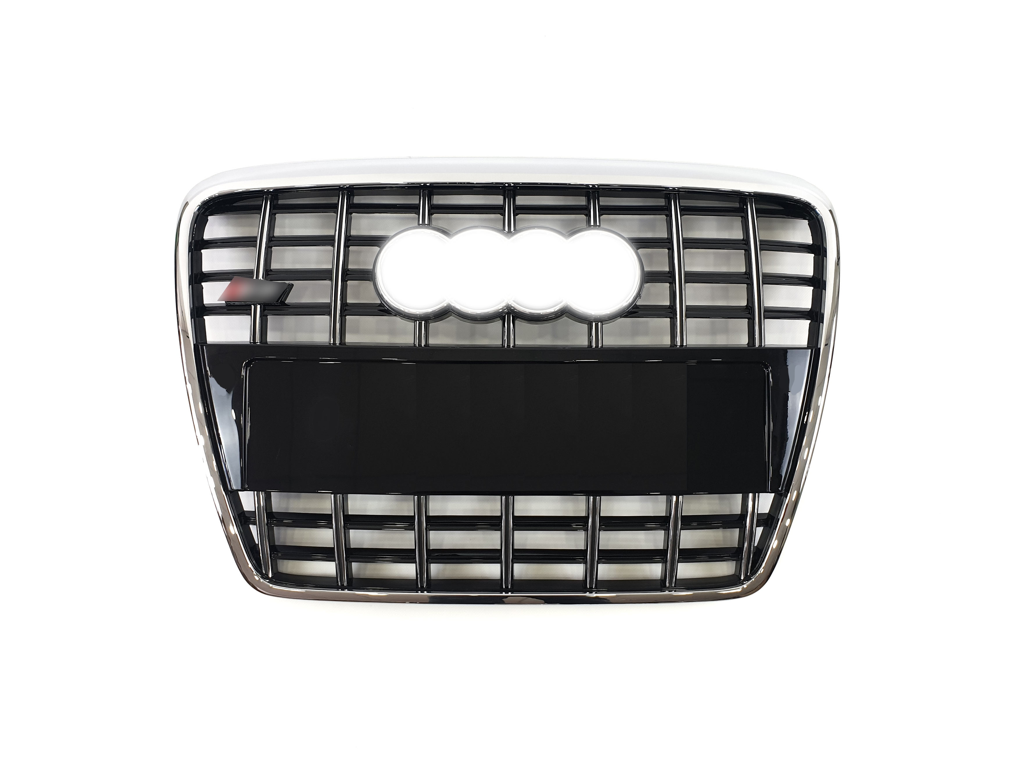 Решітка радіатора Chrome Black (в стилі S6) без PDC на Audi A6 C6 2004-2011 року