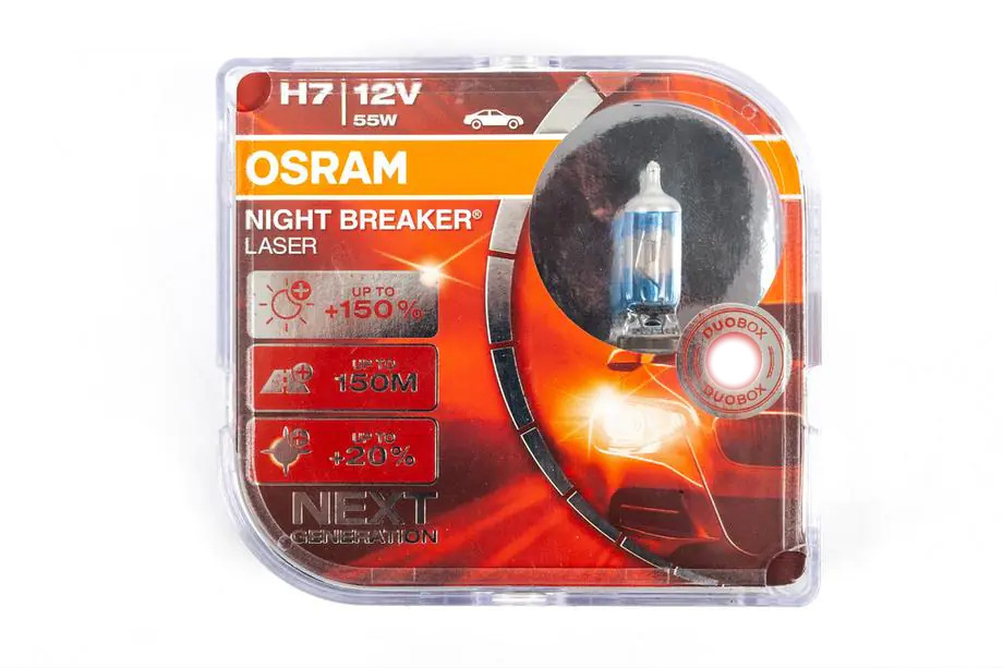 Лампа головного світла Osram H7 55W Night Breaker Laser 150% 64210NL 2