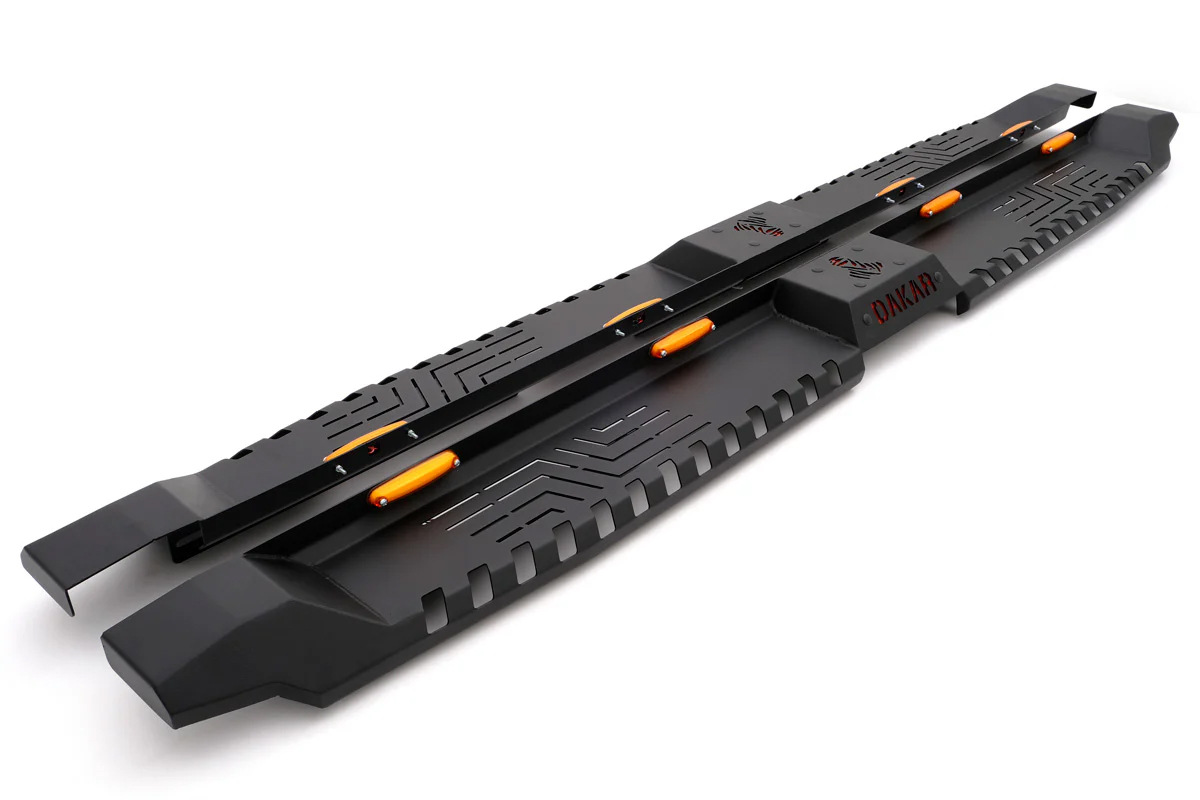 Бокові пороги Dakar V2 з LED (2 шт, метал) 2