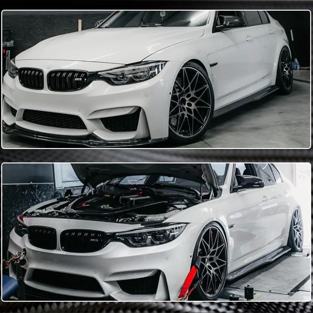 Накладки на пороги V2 (під M3 пороги, Карбон) 4