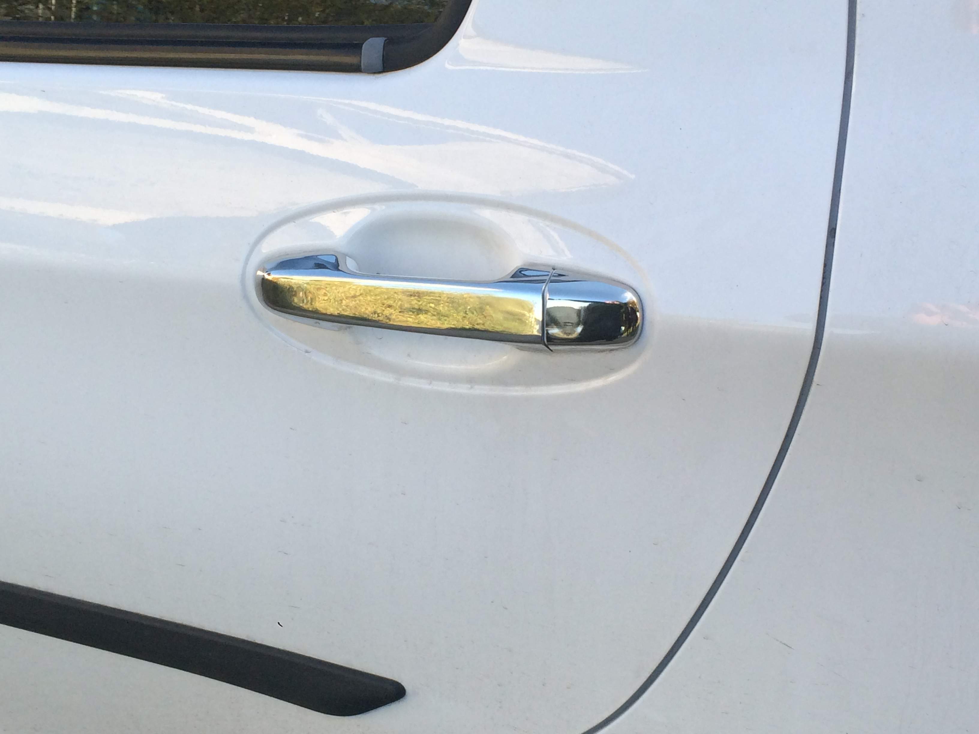 Накладки на ручки Toyota Yaris 2011-2015 (нержавіюча сталь) 4