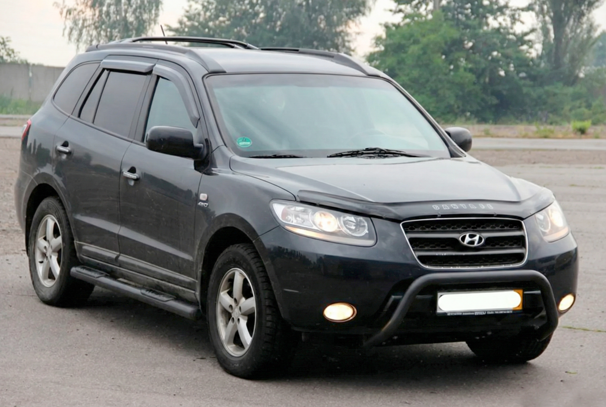 Кенгурятник WT007 Black (нерж.) 2