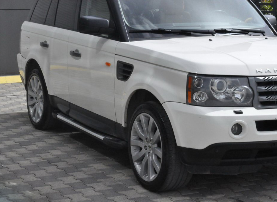 Бокові пороги Allmond Grey (2 шт., алюміній)