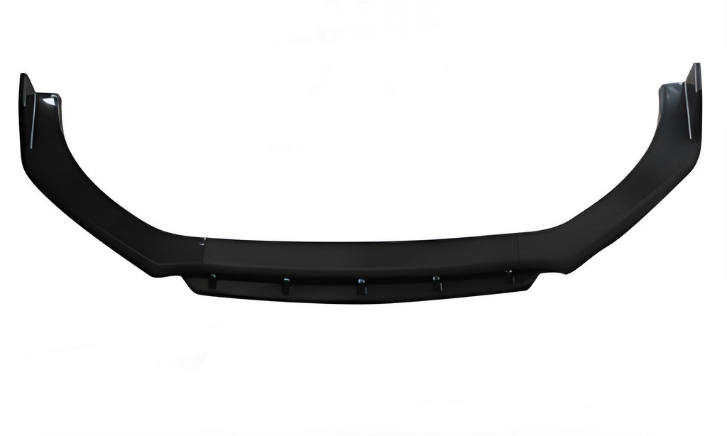 Універсальна передня Lip накладка Black V-2 (ABS, чорний глянець) 6