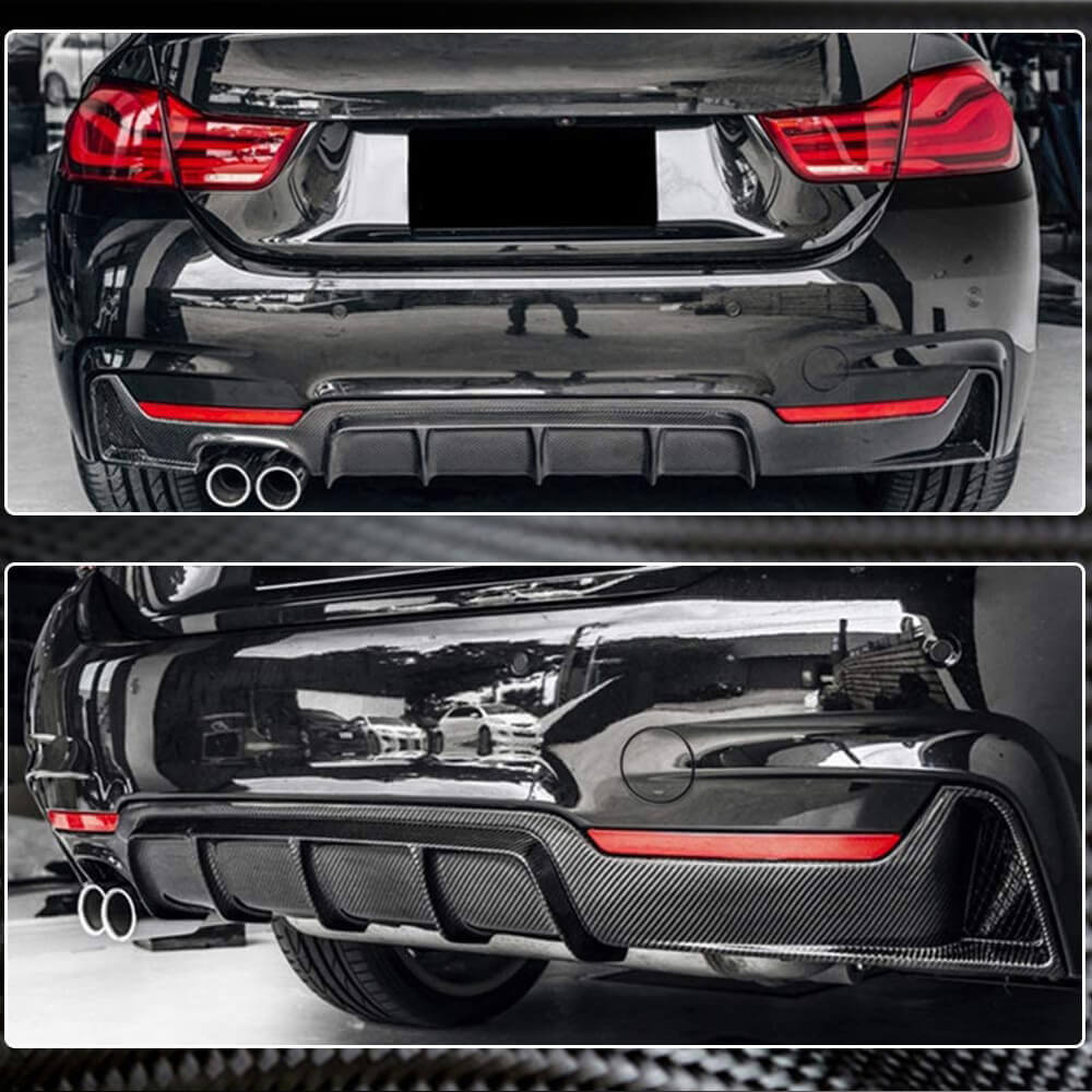 Дифузор заднього бампера V2 (для M-Sport, Карбон) 2
