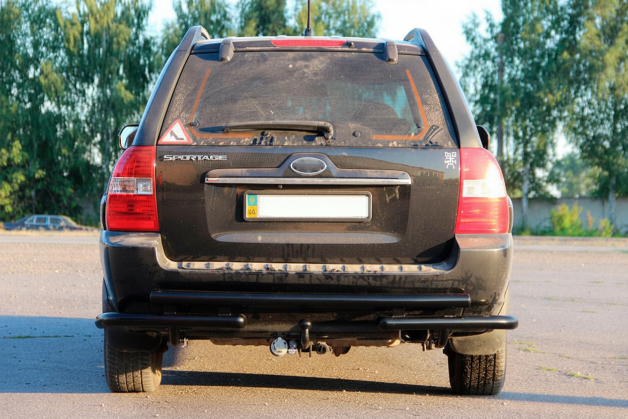 Задня дуга AK007 Black (нерж.) 3