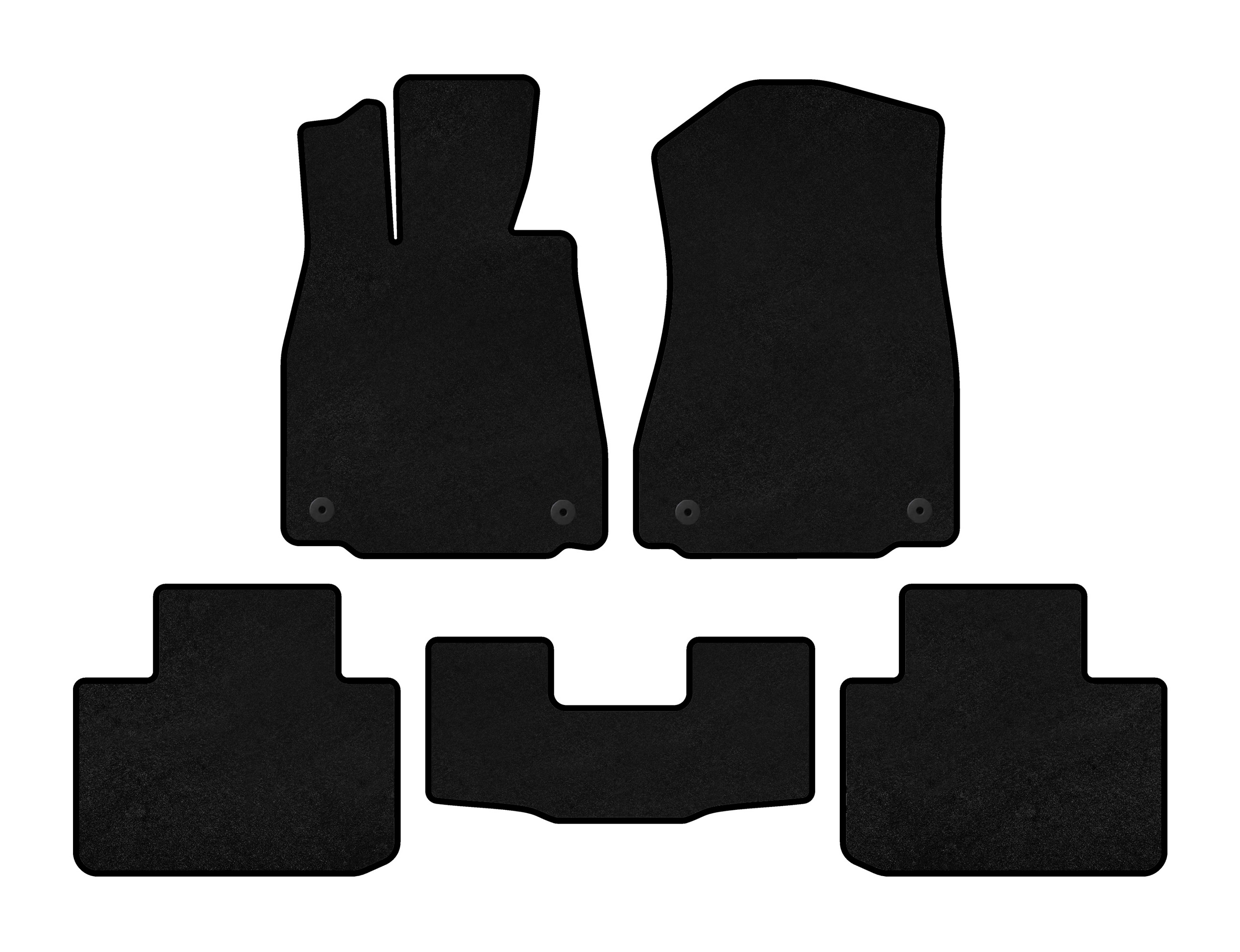 Килимки текстильні Classic (2WD, Чорний)