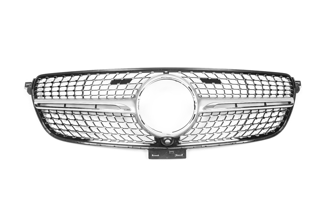 Тюнінг решітка радіатора (Diamond Silver) З місцем під камеру 5