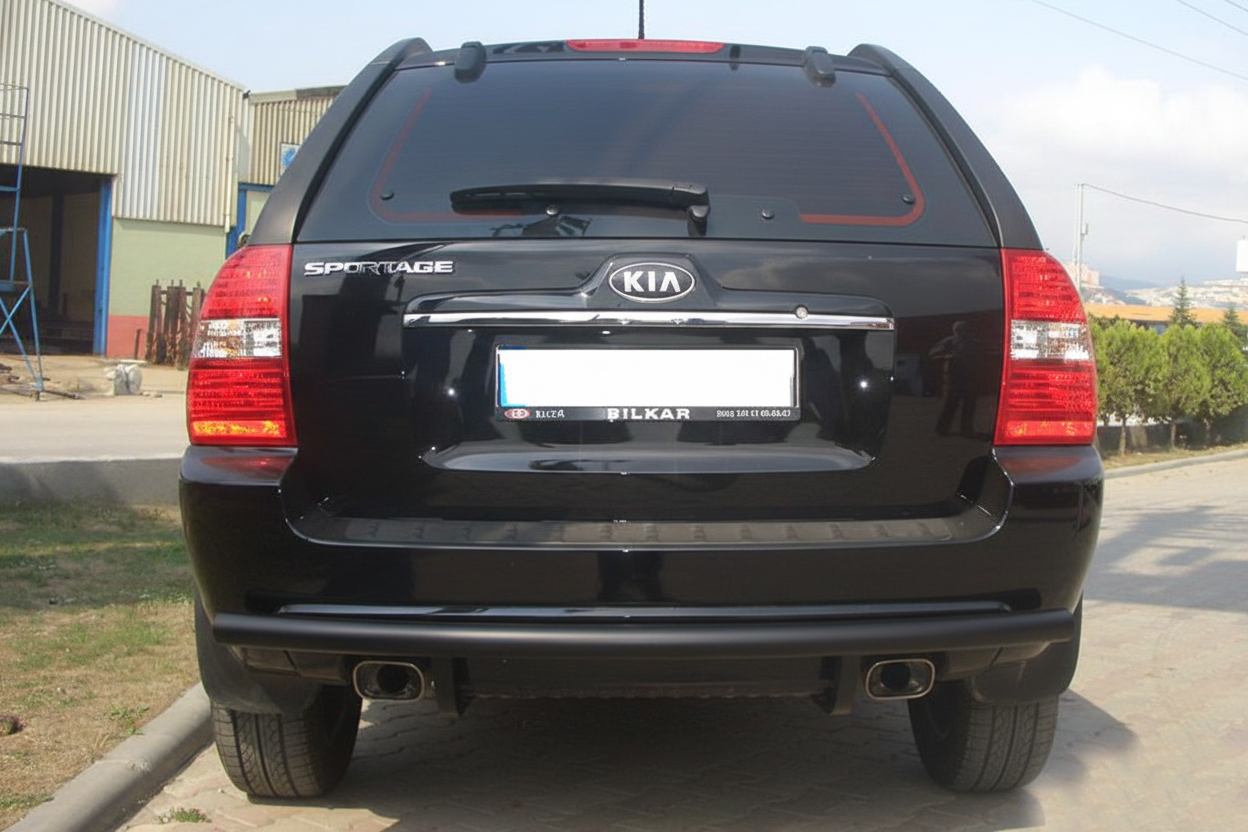 Задня дуга AK002 Black (нерж.)