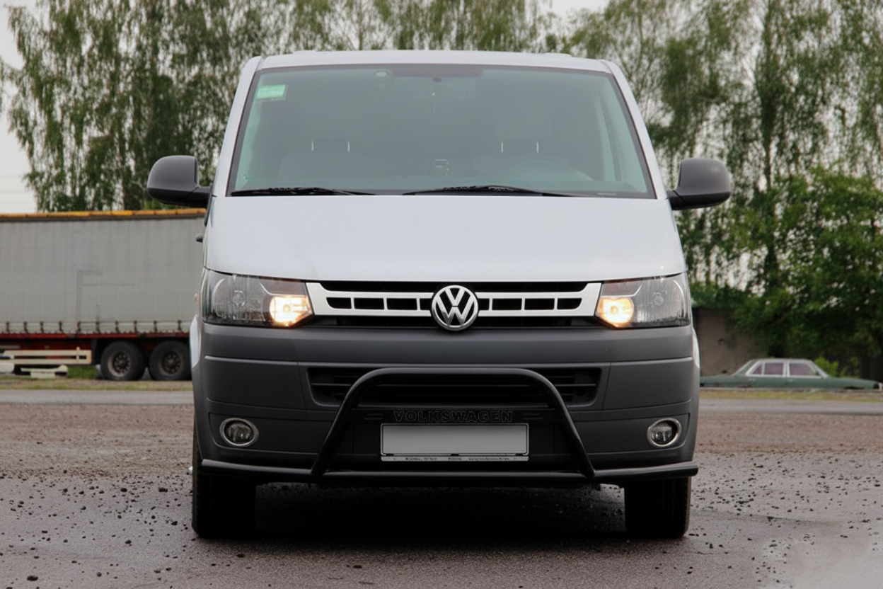 Кенгурятник WT007ST Black (нерж) 3