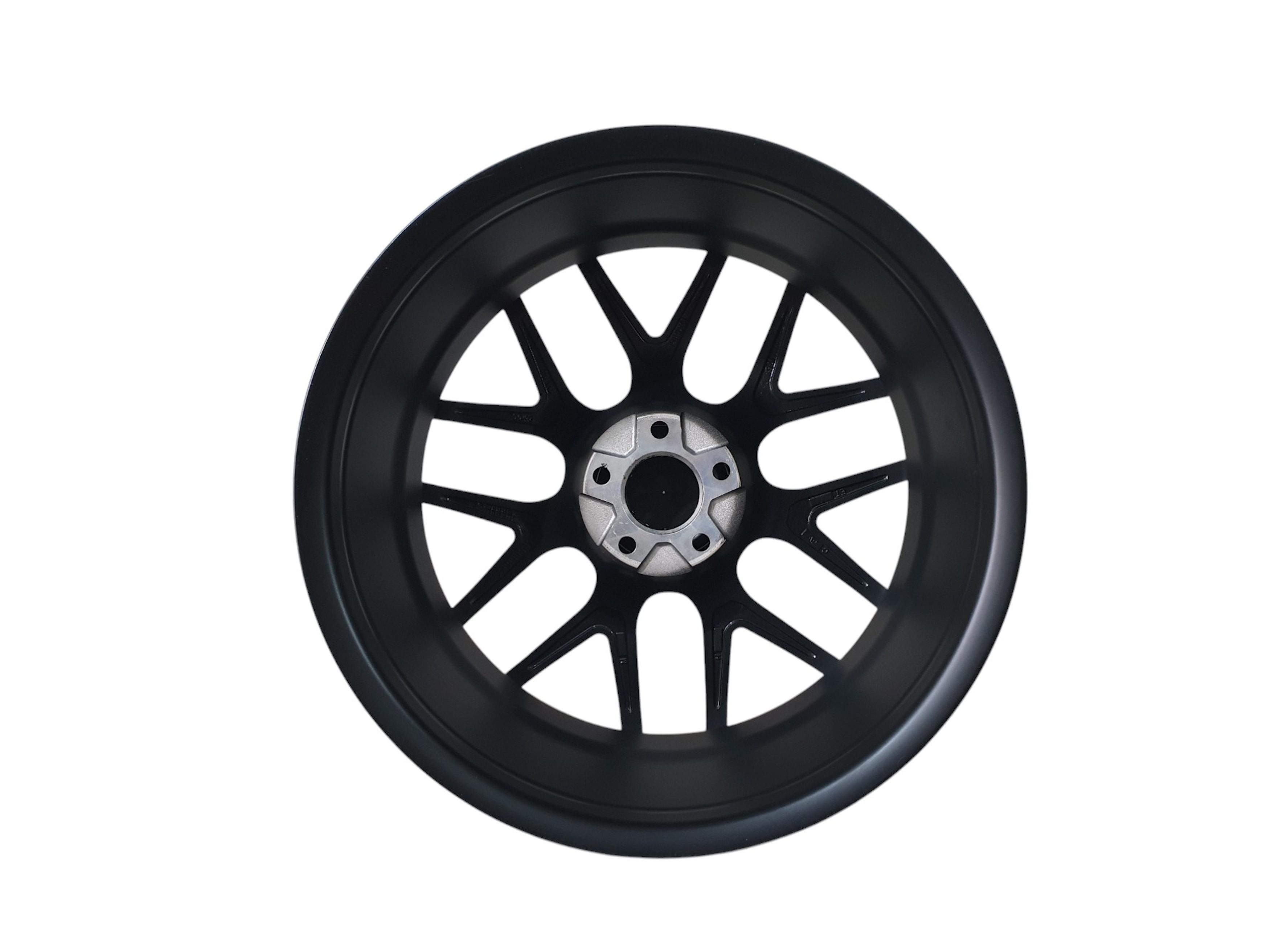 R19 Satin Black + Chrome (різноширокі) Диски на Mercedes-Benz A-Class W176 2012-2015 року 3
