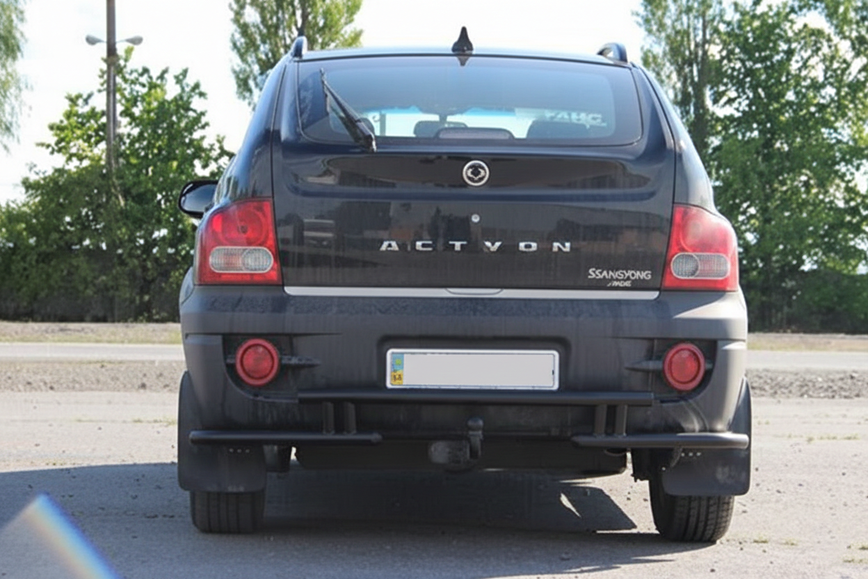Задній захист AK005-2 Black (нерж) 3