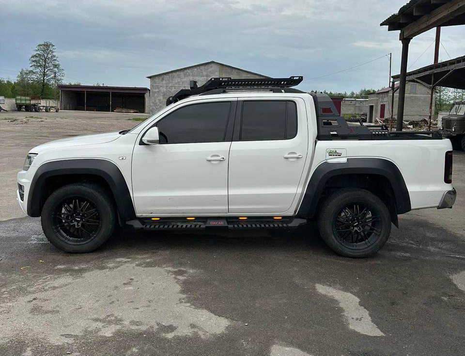 Бокові пороги Dakar V2 з LED (2 шт, метал) 3