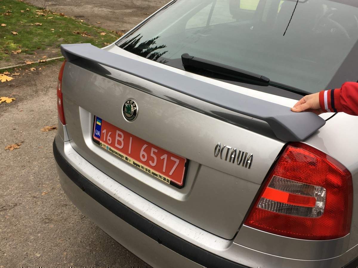 Спойлер на багажник RS Skoda Octavia A5 2004-2013 ABS пластик під фарбування 4